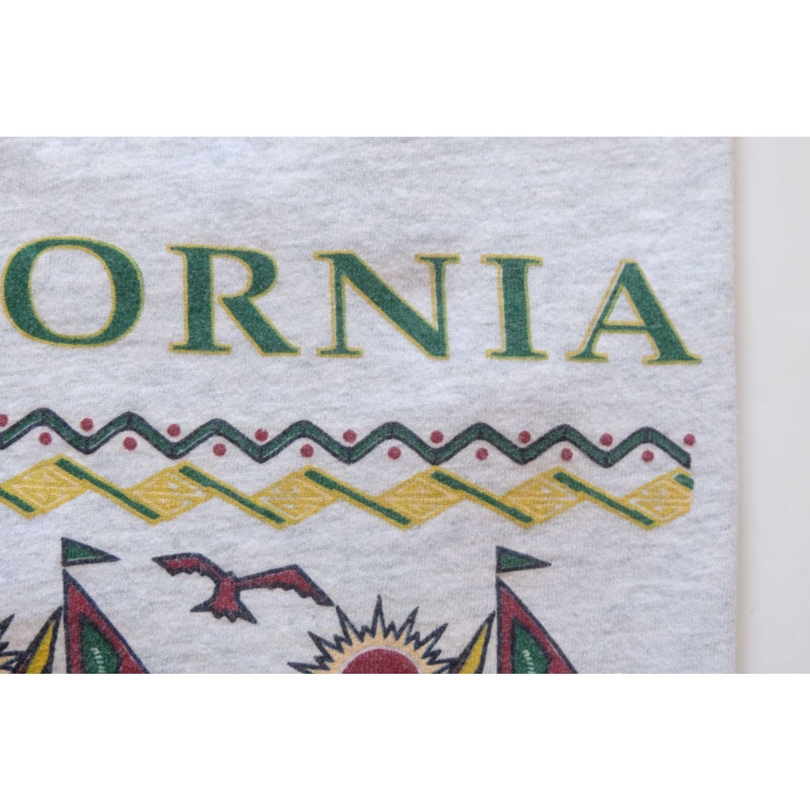 Salem Sportswear VINTAGE SAN DIEGO CALIFORNIA 90s GRAPHIC SALEM USA MADE SAILING COTTON T SHIRT XL Mens Gray Crew Neck Short Sleeve T-Shirt Size US XL / EU 56 / 4 - 5 Thumbnail