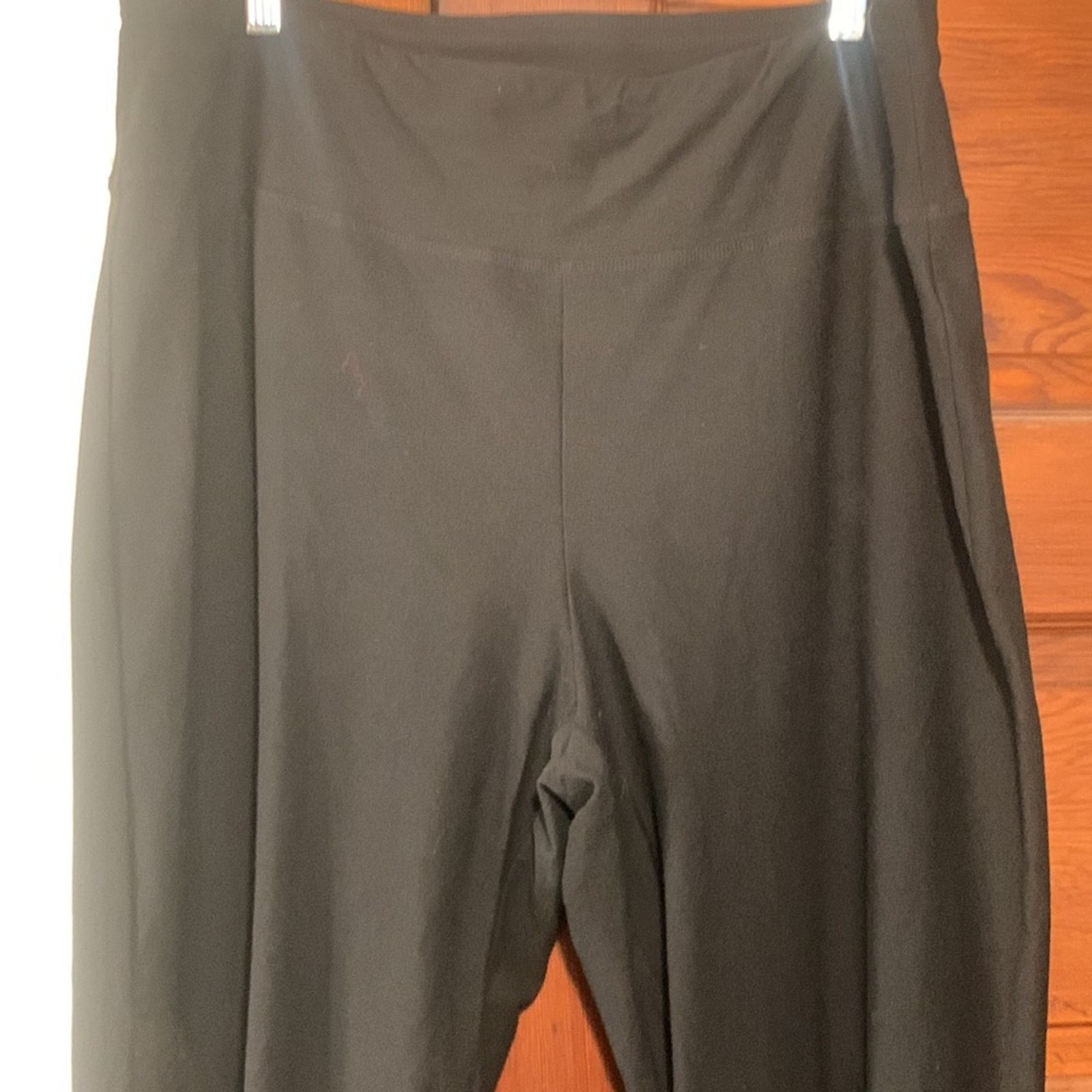 Eileen Fisher Eileen Fisher black crepe stretch pullon pants Size 36" / US 14 / IT 50 - 2 Thumbnail