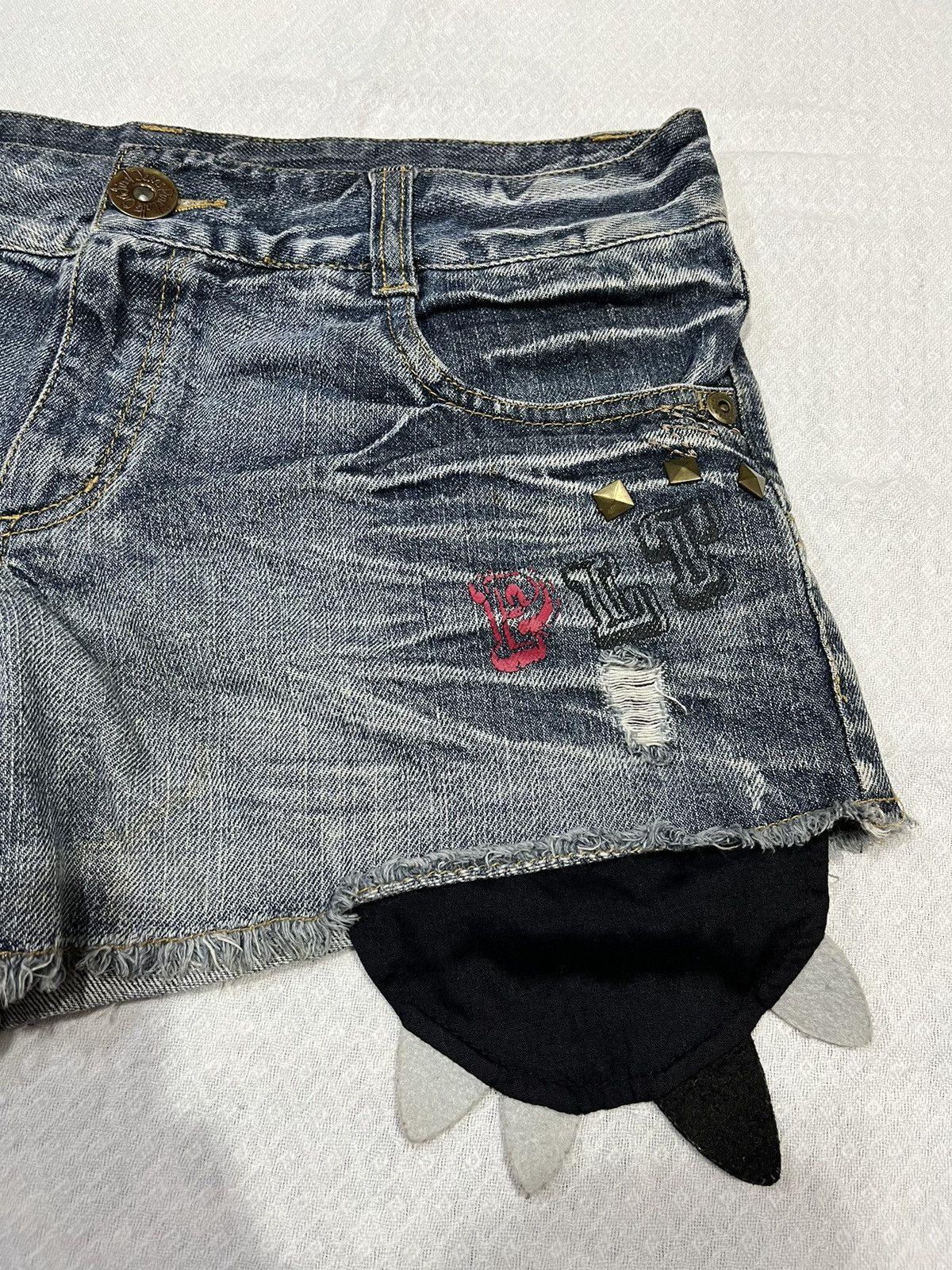 Japanese Brand Pink latte cat caracter pants Size 32" / US 10 / IT 46 - 4 Thumbnail