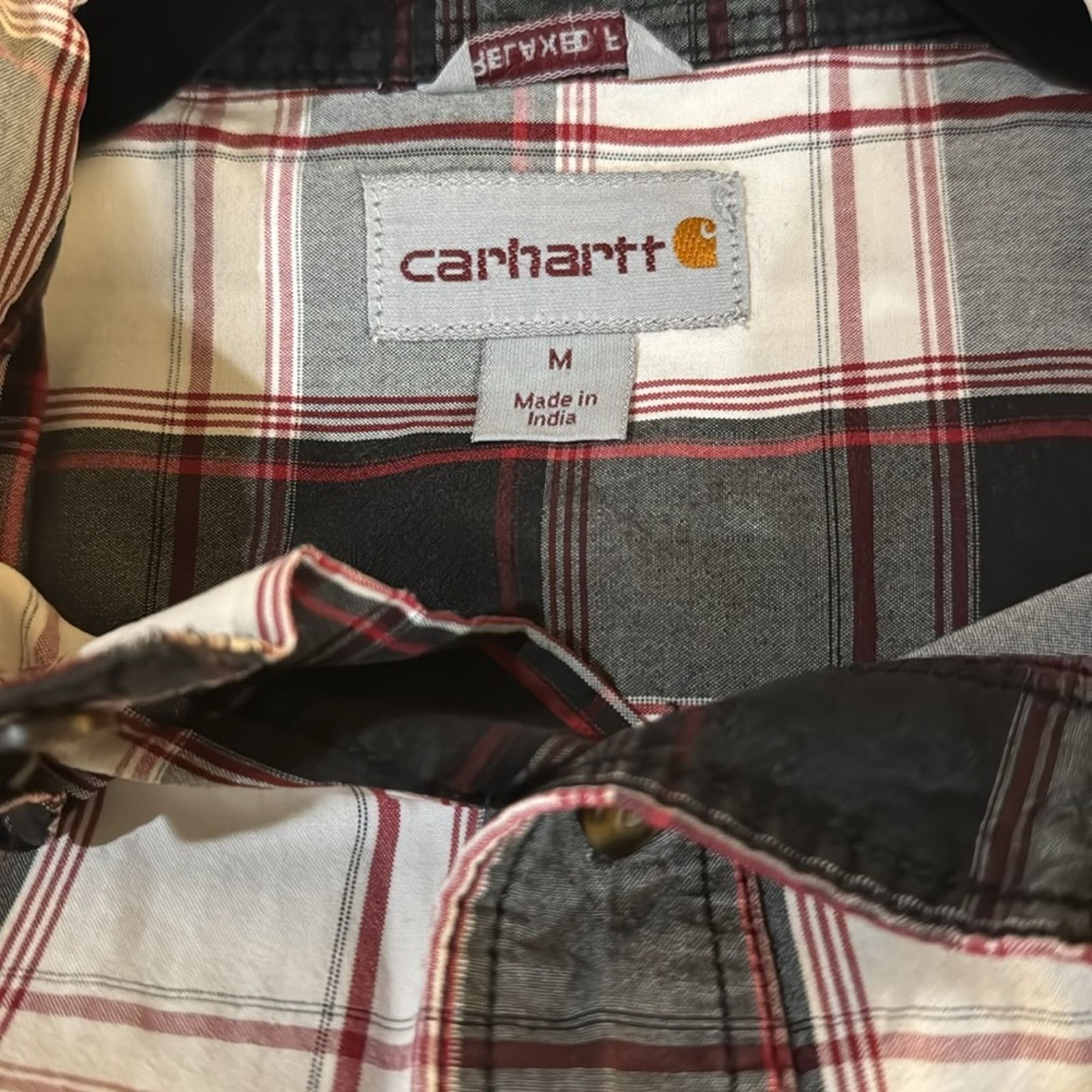Carhartt Carhartt Men’s Plaid Button Up Shirt Size M Size US M / EU 48-50 / 2 - 4 Thumbnail