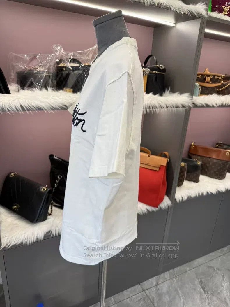 Louis Vuitton Louis Vuitton Cursive monogram embroidered half-sleeve T-s Size US L / EU 52-54 / 3 - 6 Thumbnail