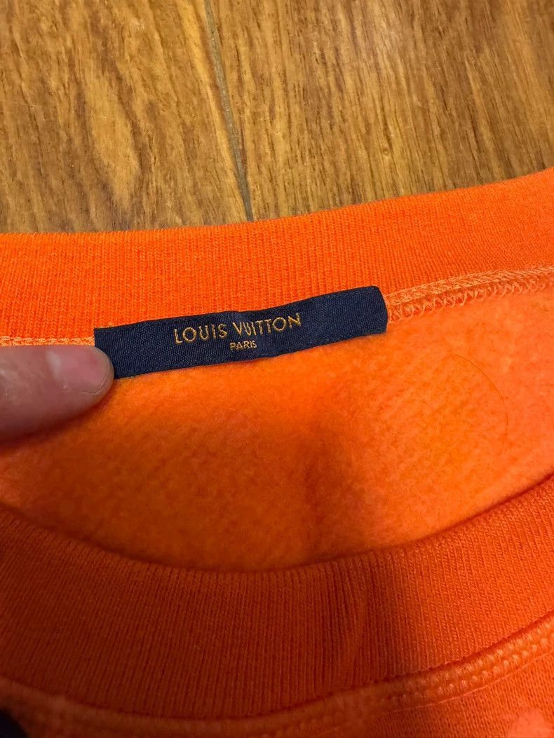 Louis Vuitton LV Orange Monogram Fleece Sweatshirt-2505 Size US XXL / EU 58 / 5 - 2 Thumbnail