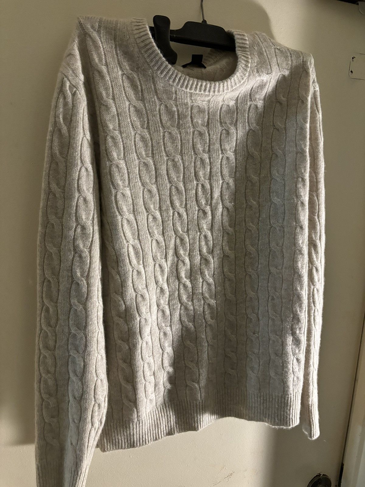J.Crew J crew cashmere cable knit sweater beige tan white Size US M / EU 48-50 / 2 - 1 Thumbnail