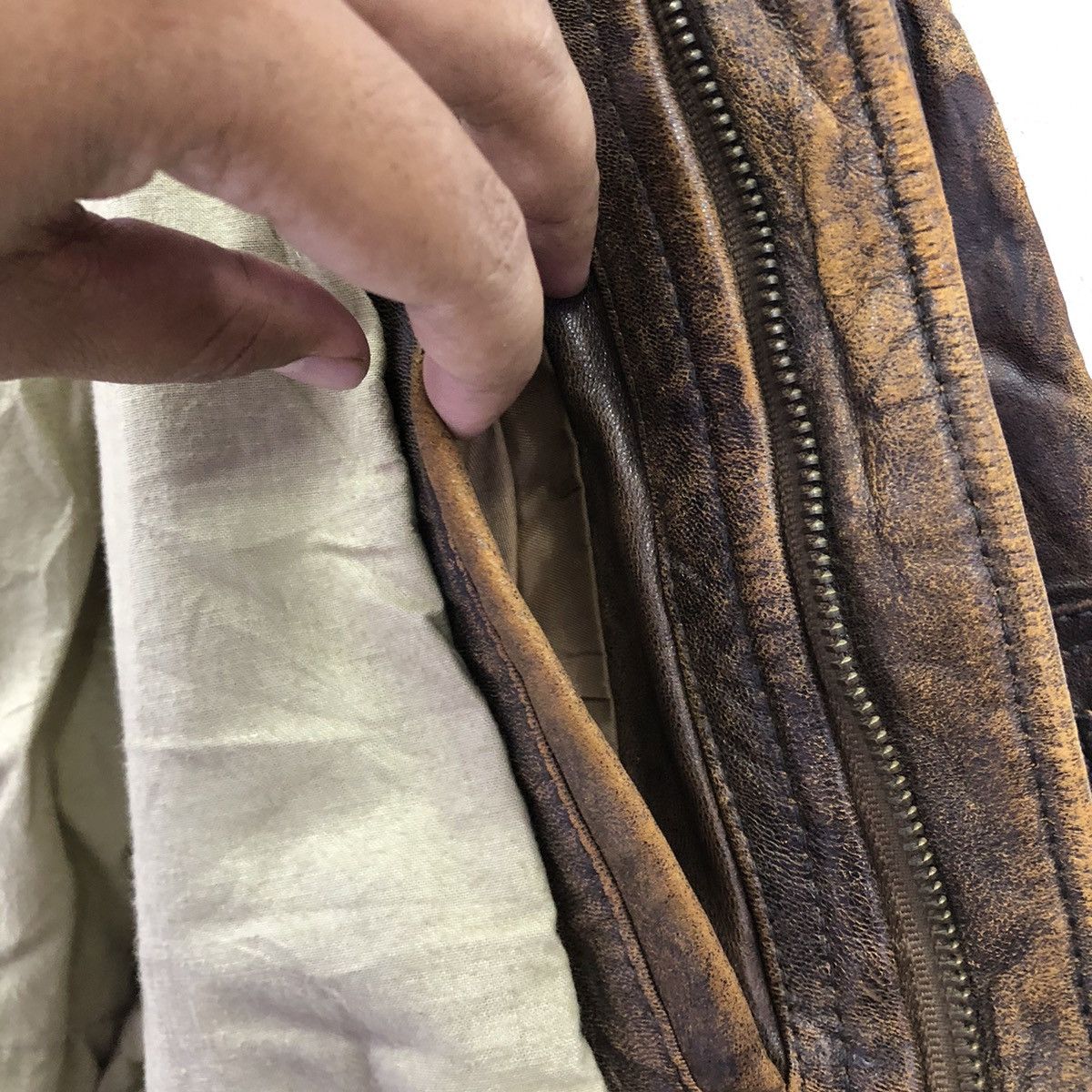 Japanese Brand Vintage Sub Urban Tokyo Sheepskin Leather Jacket Size US M / EU 48-50 / 2 - 19 Thumbnail