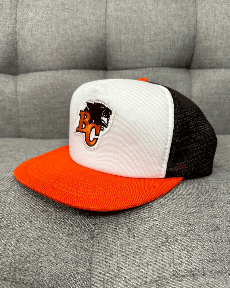 NFL × Vintage Vintage 80's BC Lions CFL Football Snapback Trucker Hat Size ONE SIZE - 4 Thumbnail