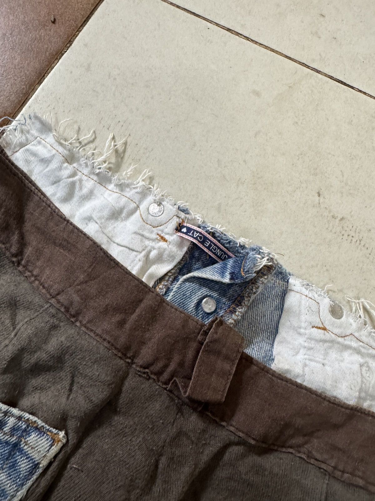 If Six Was Nine × Levi's Jungle Cat x Levis custom hobo style short Size 31" - 3 Thumbnail