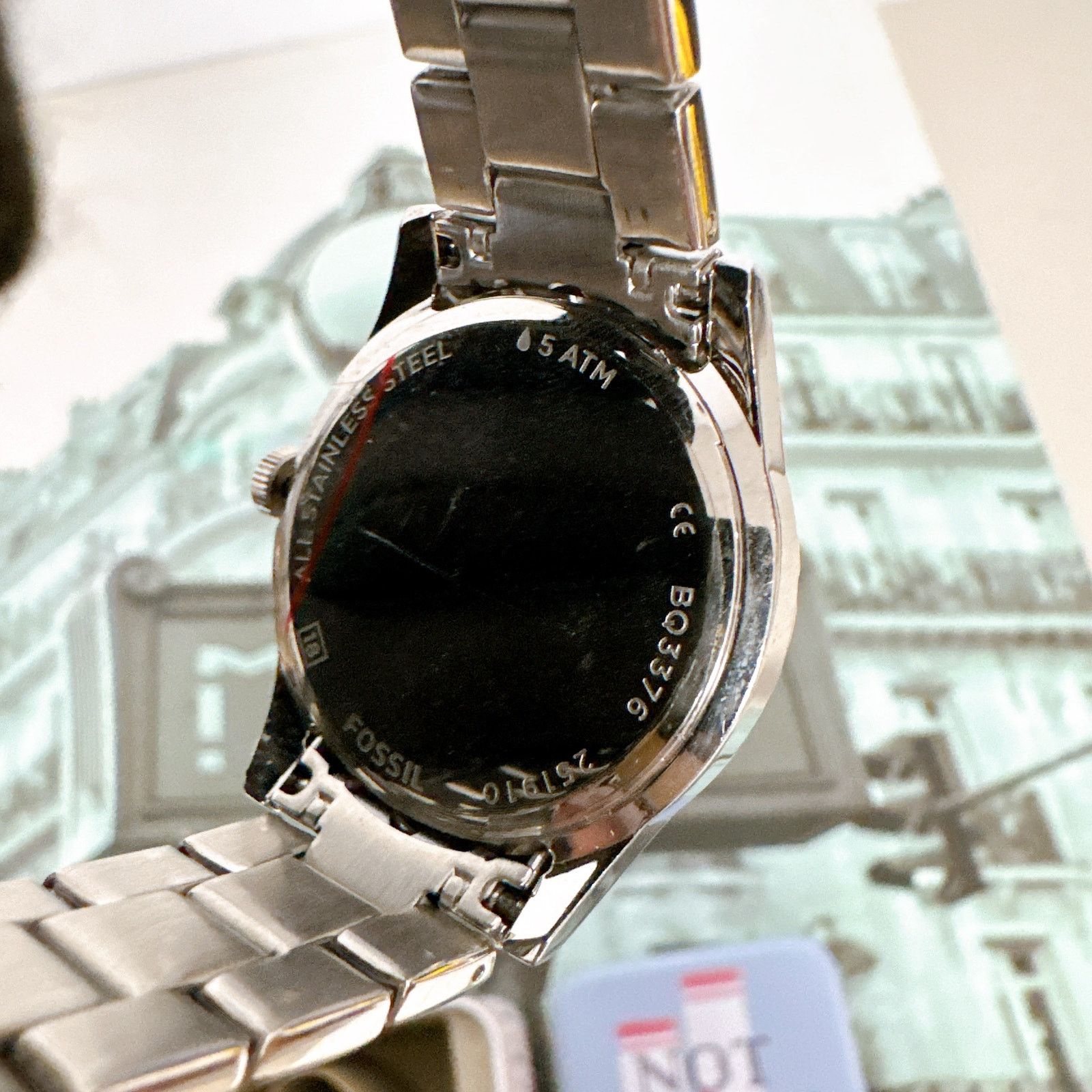 Fossil Fossil BQ3376 Stainless Steel Silver Dial Quartz Wrist Watch Size ONE SIZE - 5 Thumbnail