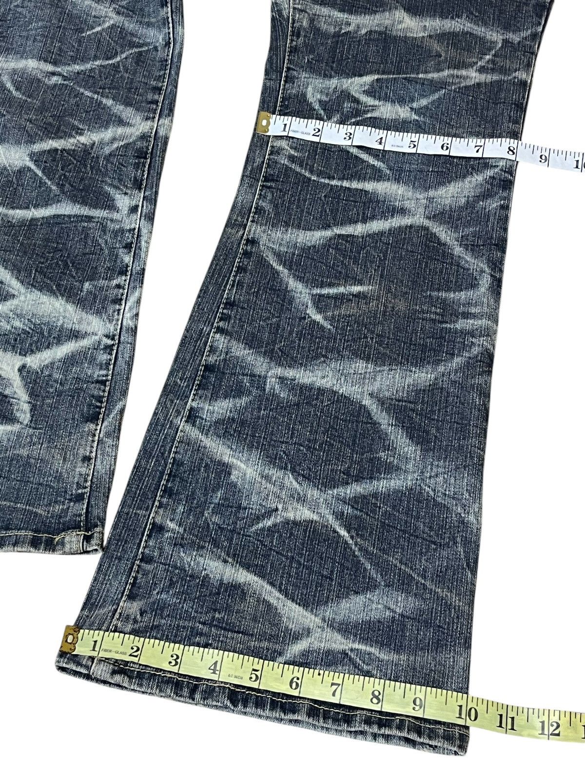 Tornado Mart SICK🔥JAPANESE BRAND HIP MAKE FLARED JEANS Size US 34 / EU 50 - 13 Thumbnail