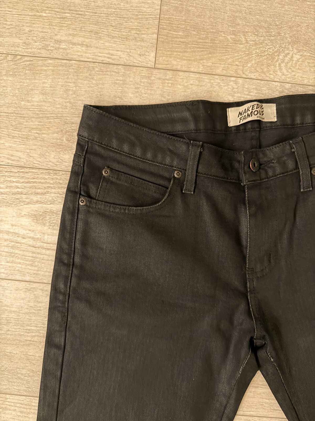 Other Naked and Famous Wax Denim (w/free shirt) Size US 34 / EU 50 - 4 Thumbnail