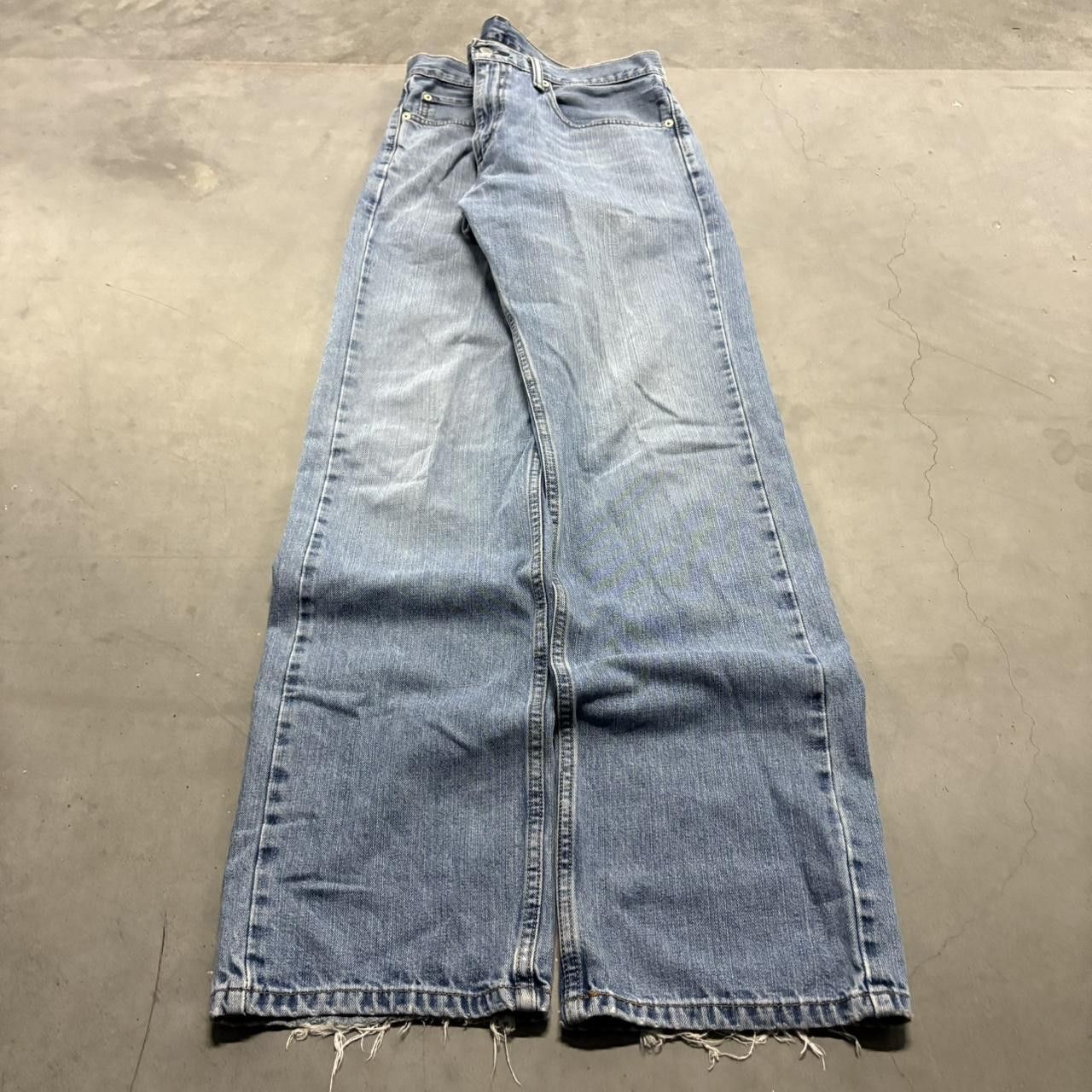 Levi's Crazy Vintage Y2K/2000s Baggy Levis Tall Light Wash Denim Jeans! Size US 33 - 3 Thumbnail