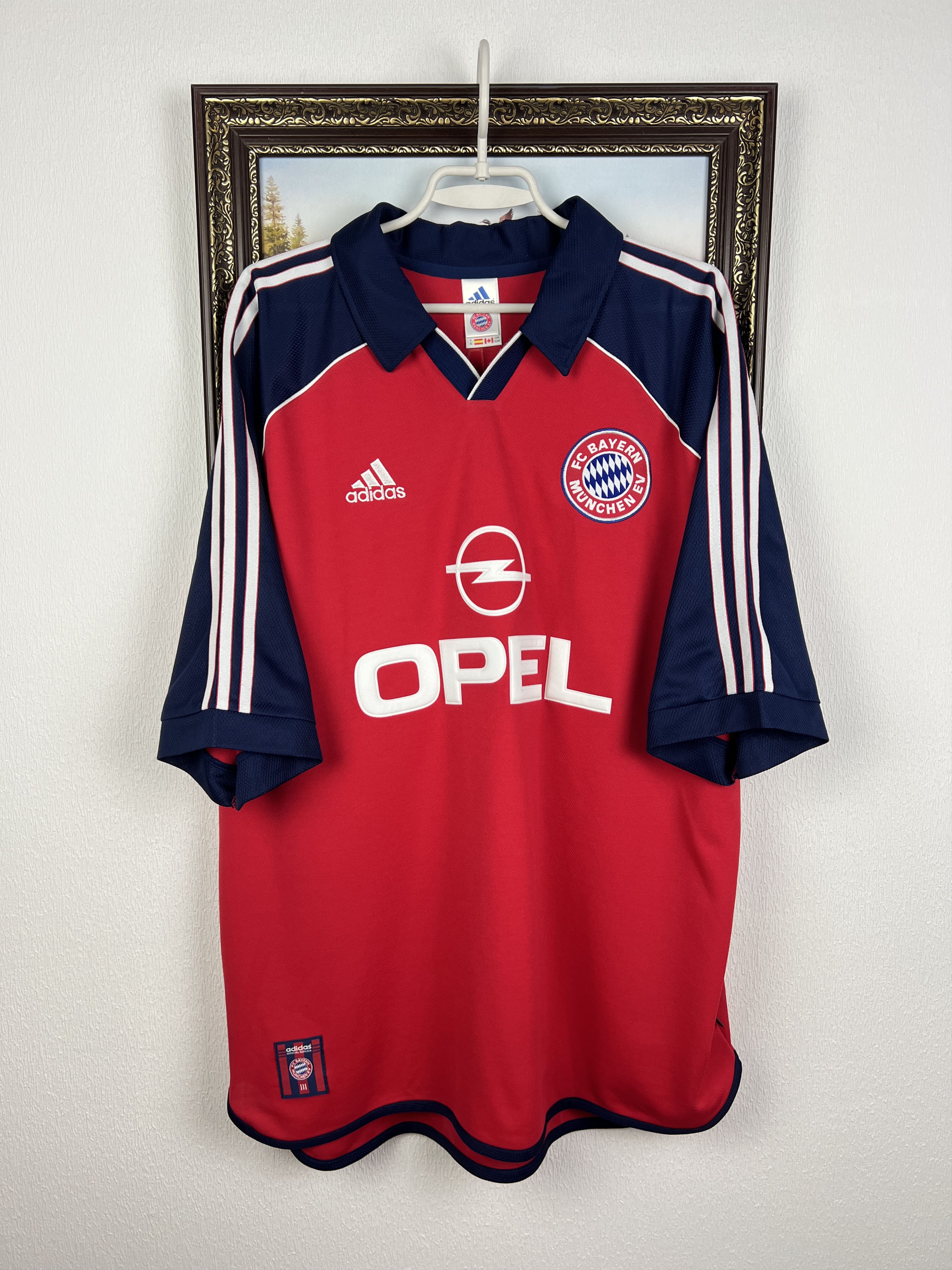 Adidas Bayern Munich Home football shirt Soccer Lizarazu Jersey Size US XL / EU 56 / 4 - 2 Thumbnail