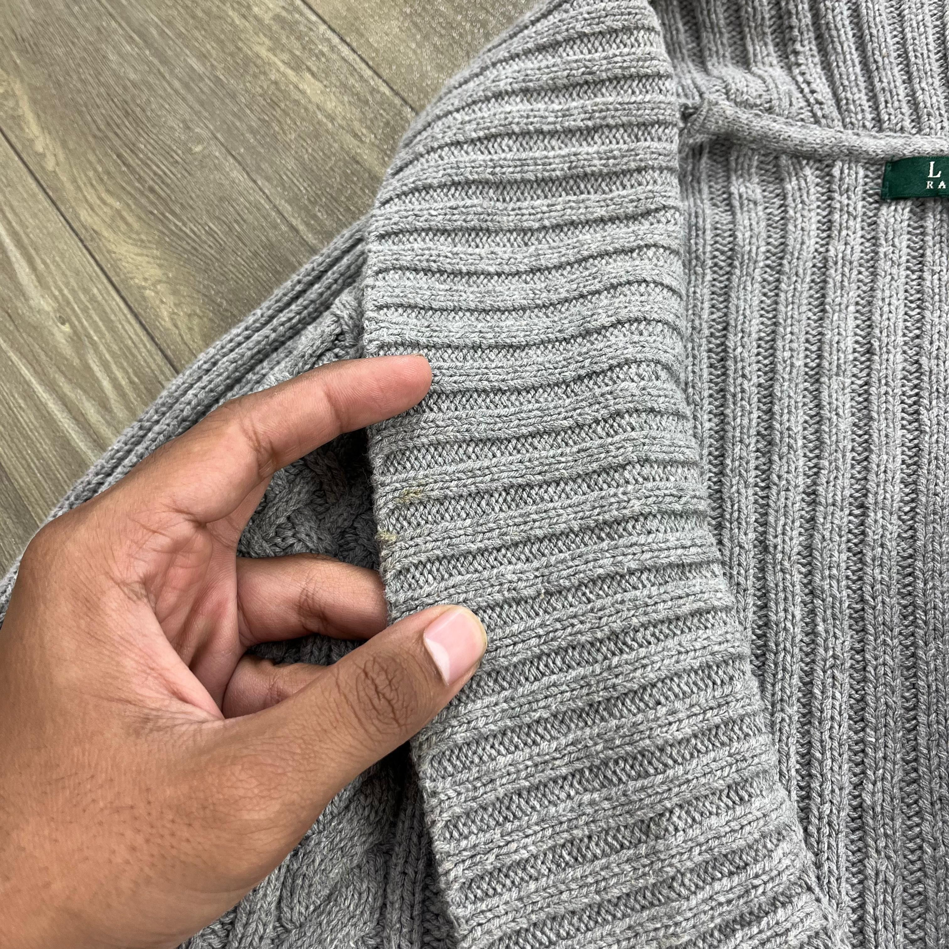 Ralph Lauren Vintage Ralph Lauren Shawl Collar Cable Knit Cardigans Size US XXS / EU 40 - 7 Thumbnail