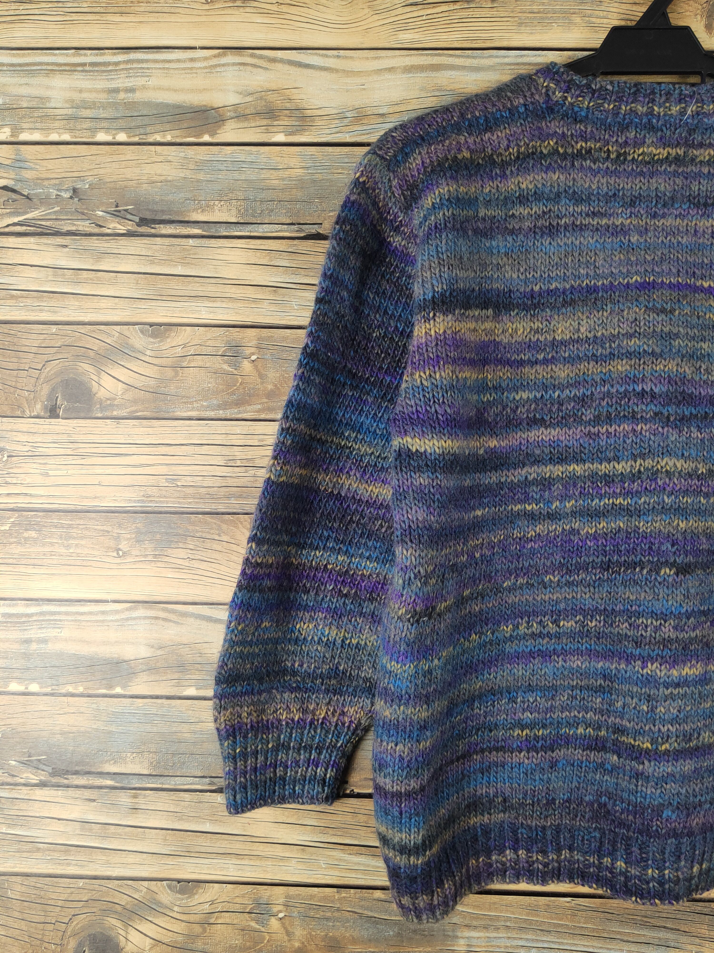 Vintage Japanese Brand Blue Purple Knitwear Sweatshirts #W1544 Size US S / EU 44-46 / 1 - 8 Thumbnail