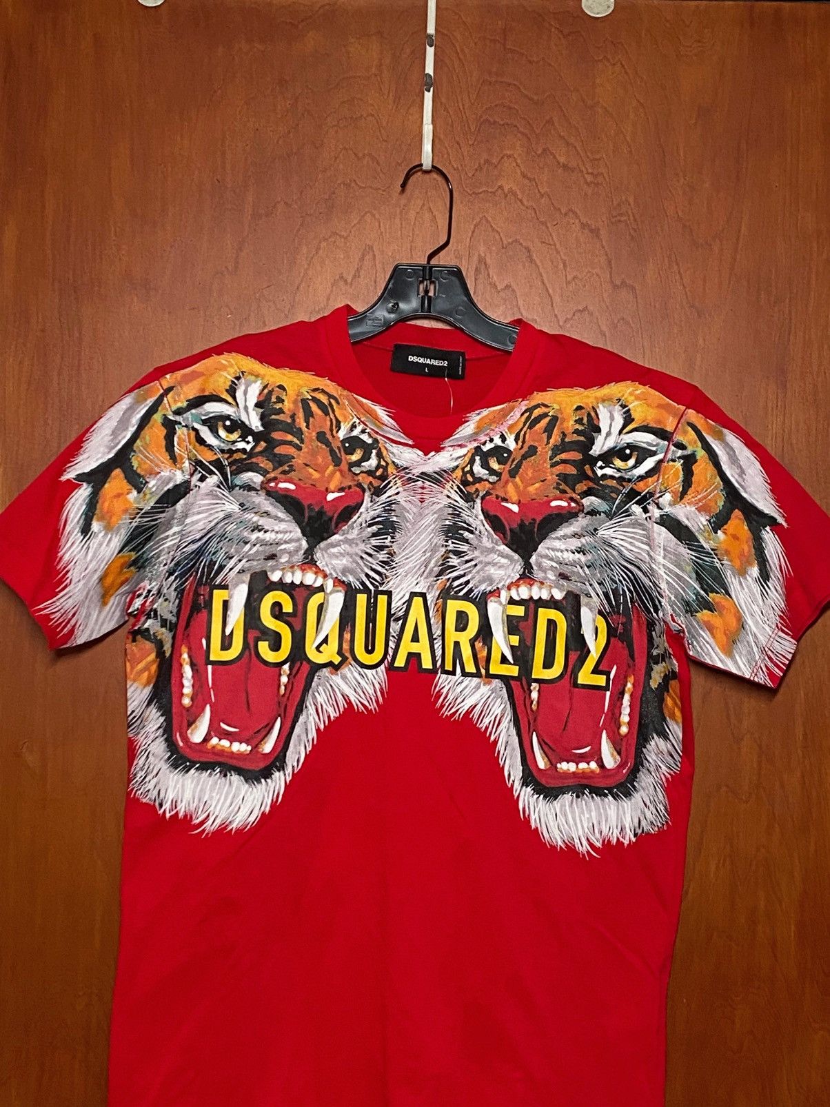 Dsquared2 DSQUARED2 Tiger Printed Unisex Jersey T-Shirt size L Size US L / EU 52-54 / 3 - 8 Thumbnail