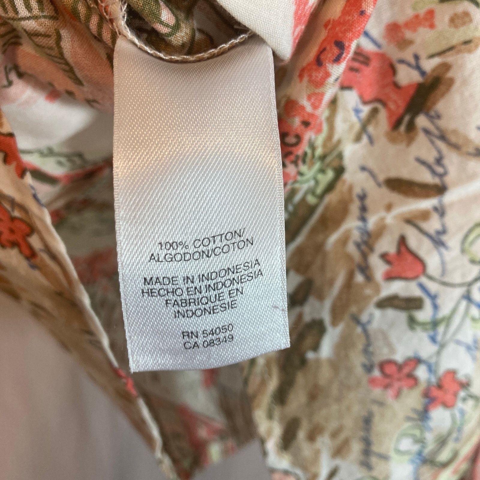 Jones New York Jones New York Sport Cotton Cap Sleeve Button Blouse Top Size M / US 6-8 / IT 42-44 - 8 Thumbnail