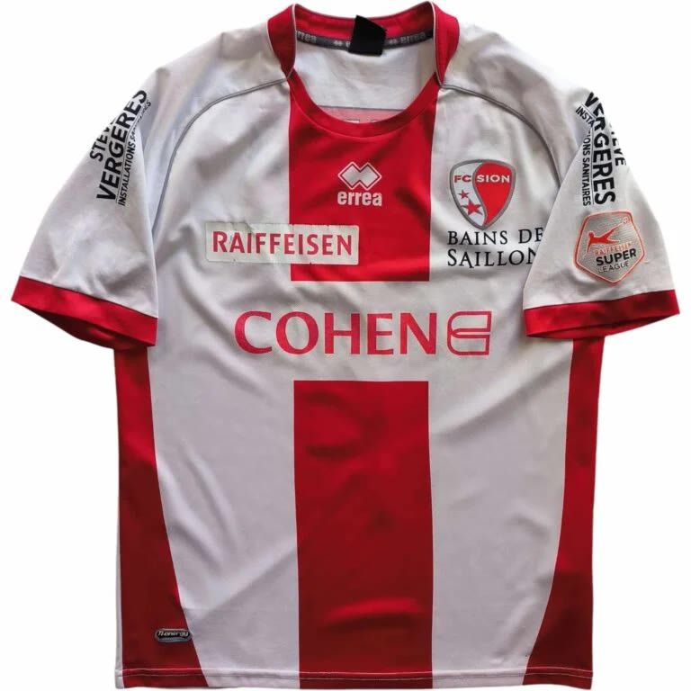 Errea FC Sion 2014-15 Errea home #9 football jersey size L Size US L / EU 52-54 / 3 - 1 Thumbnail