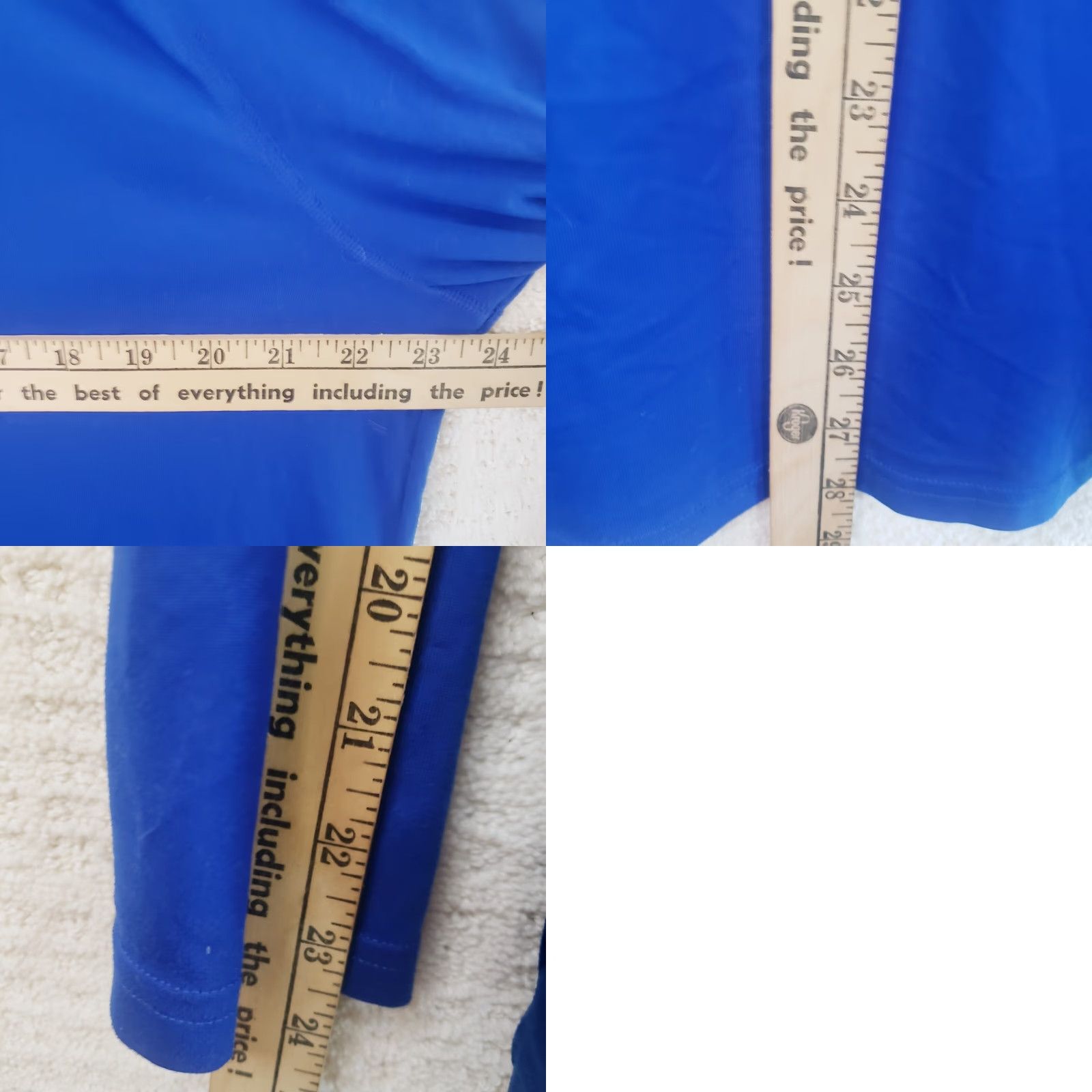 Under Armour Under Armour HeatGear Shirt Mens Large Blue Long Sleeve 1/4 Zip Mock Neck Activewear Pullover Size US L / EU 52-54 / 3 - 9 Thumbnail