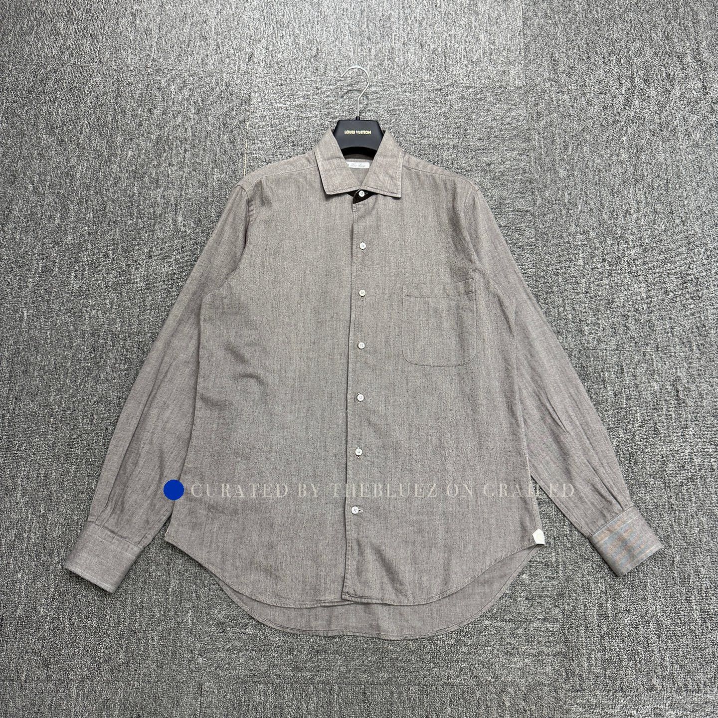 Loro Piana Gray Long Sleeve Button Up Shirt Size US S / EU 44-46 / 1 - 1 Thumbnail