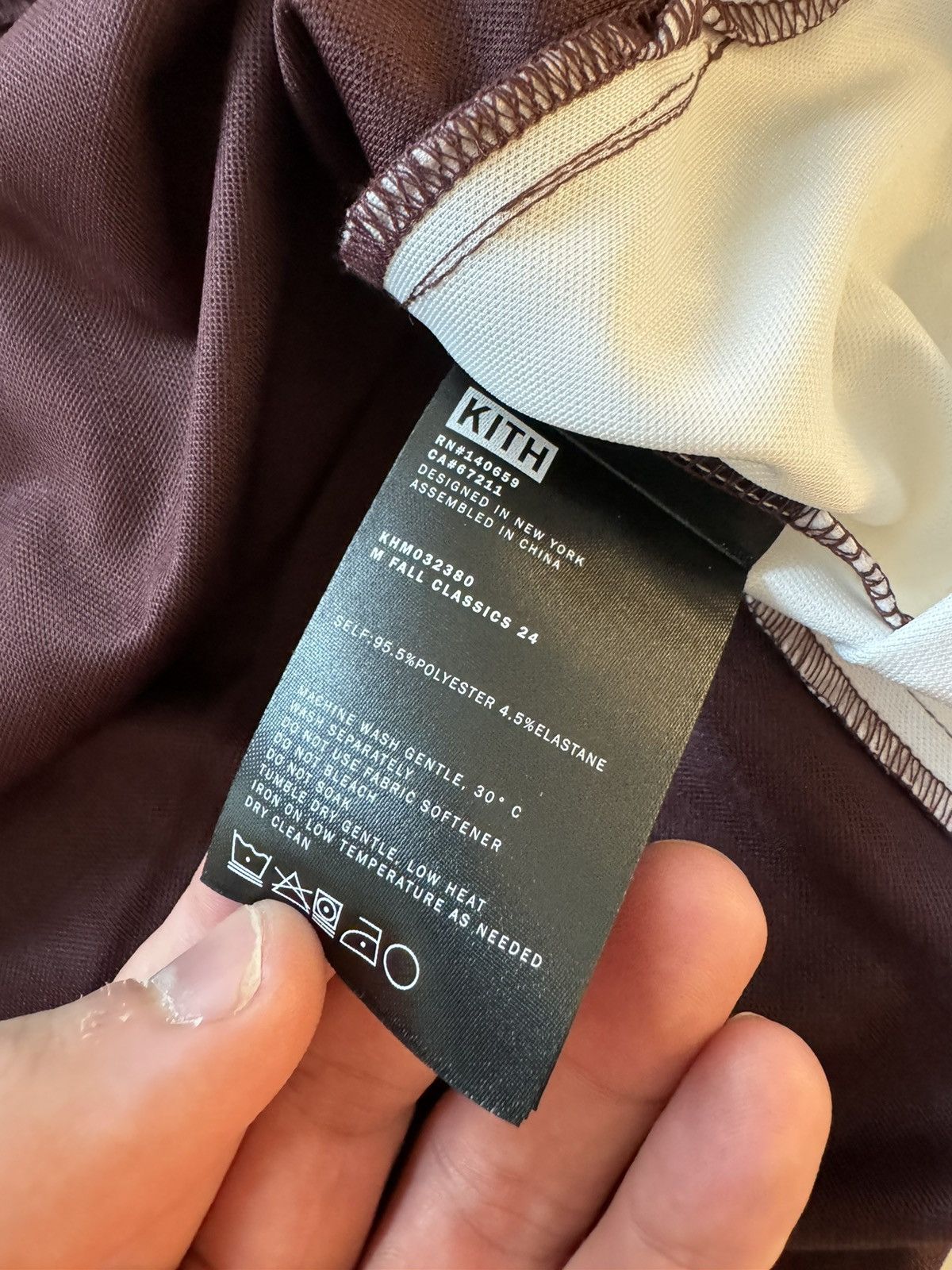 Kith Kith Pinstripe Tricot Panelled LS Tee Magma (Size XL) Size US XL / EU 56 / 4 - 13 Thumbnail