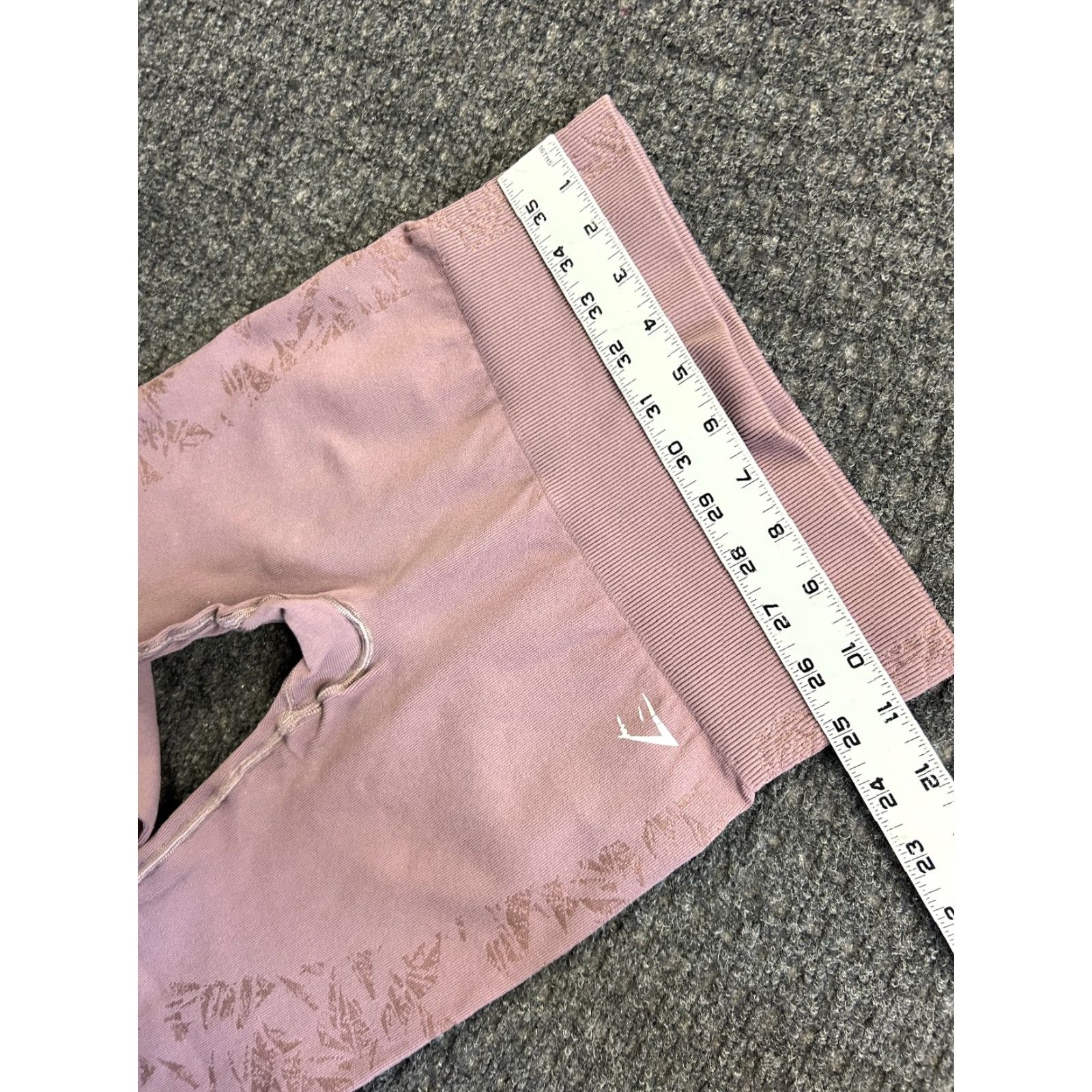 Gymshark GymShark Leggings Vital Seamless 2.0 XS Mauve Lavender Marl Workout Athleisure Size 26" / US 2 / IT 38 - 4 Thumbnail