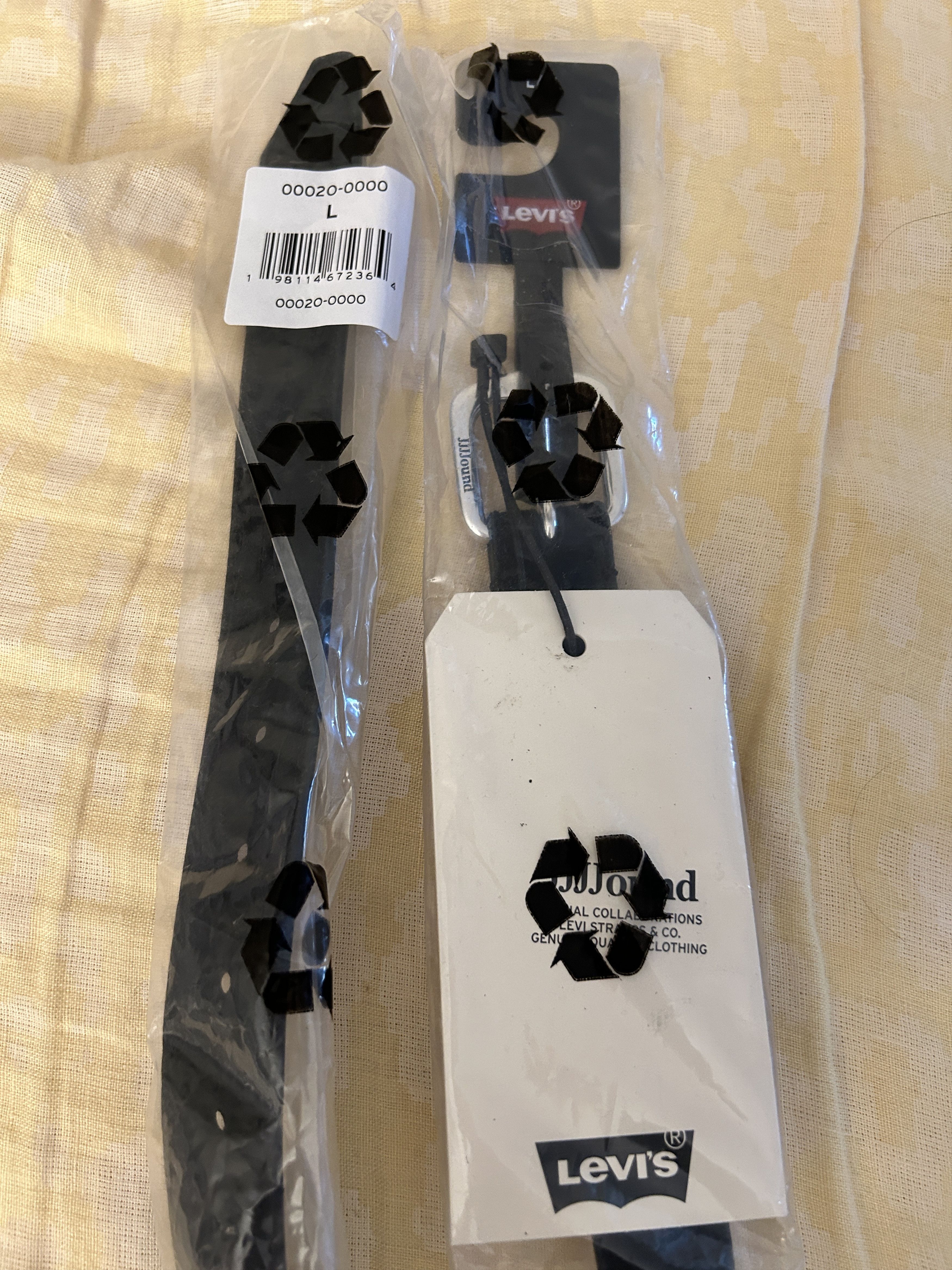 JJJJound × Levi's size Large Levi's® JJJJound Belt in Black Size ONE SIZE - 3 Thumbnail