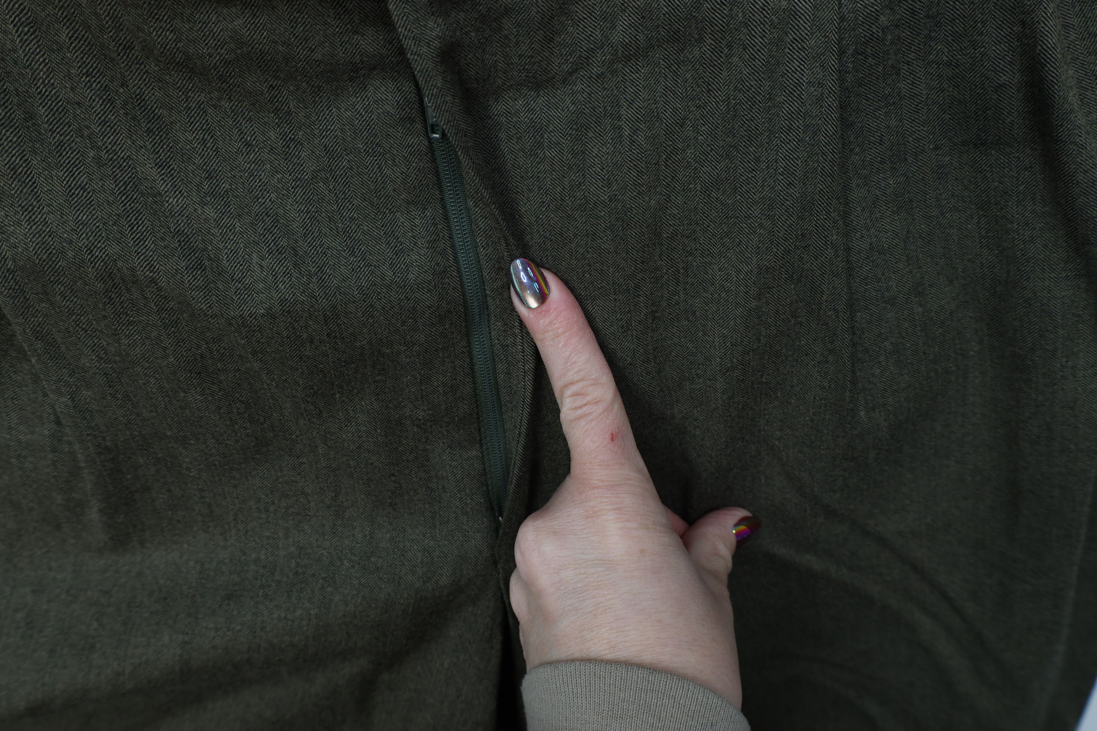 Vintage Vintage 90s Streetwear Wool Herringbone Wide Leg Chino Pants Size US 36 / EU 52 - 5 Thumbnail