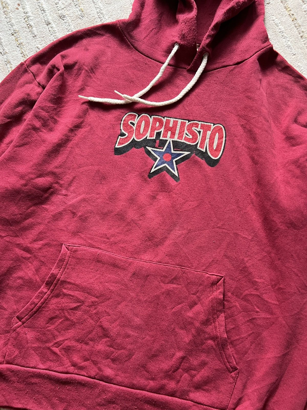 Vintage 90s Sophisto Skateboards Made in USA Hoodie Size US L / EU 52-54 / 3 - 4 Thumbnail