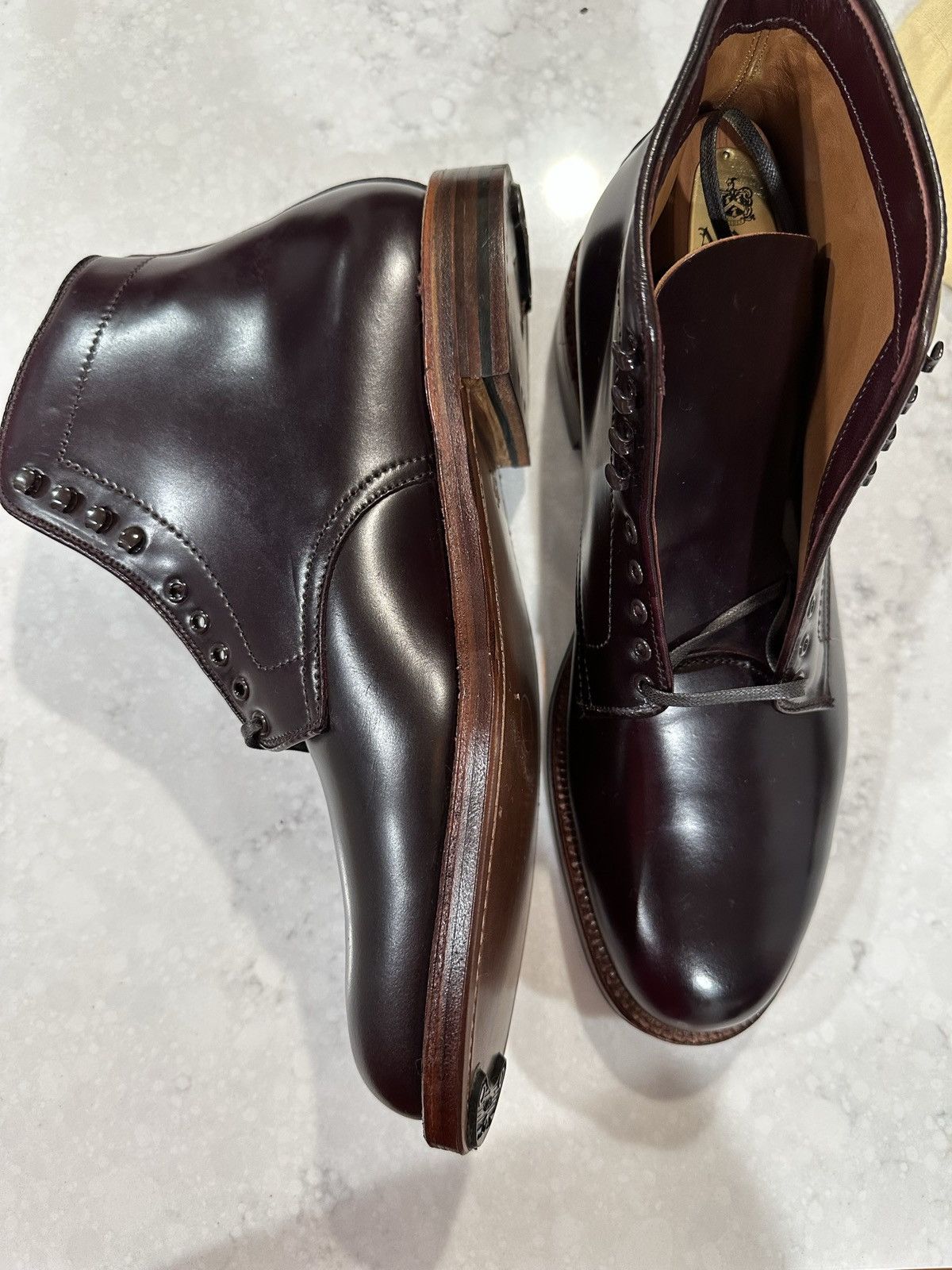 Alden Alden D0817H Color 8 Shell Cordovan Plain Toe Boot Size US 11 / EU 44 - 11 Thumbnail