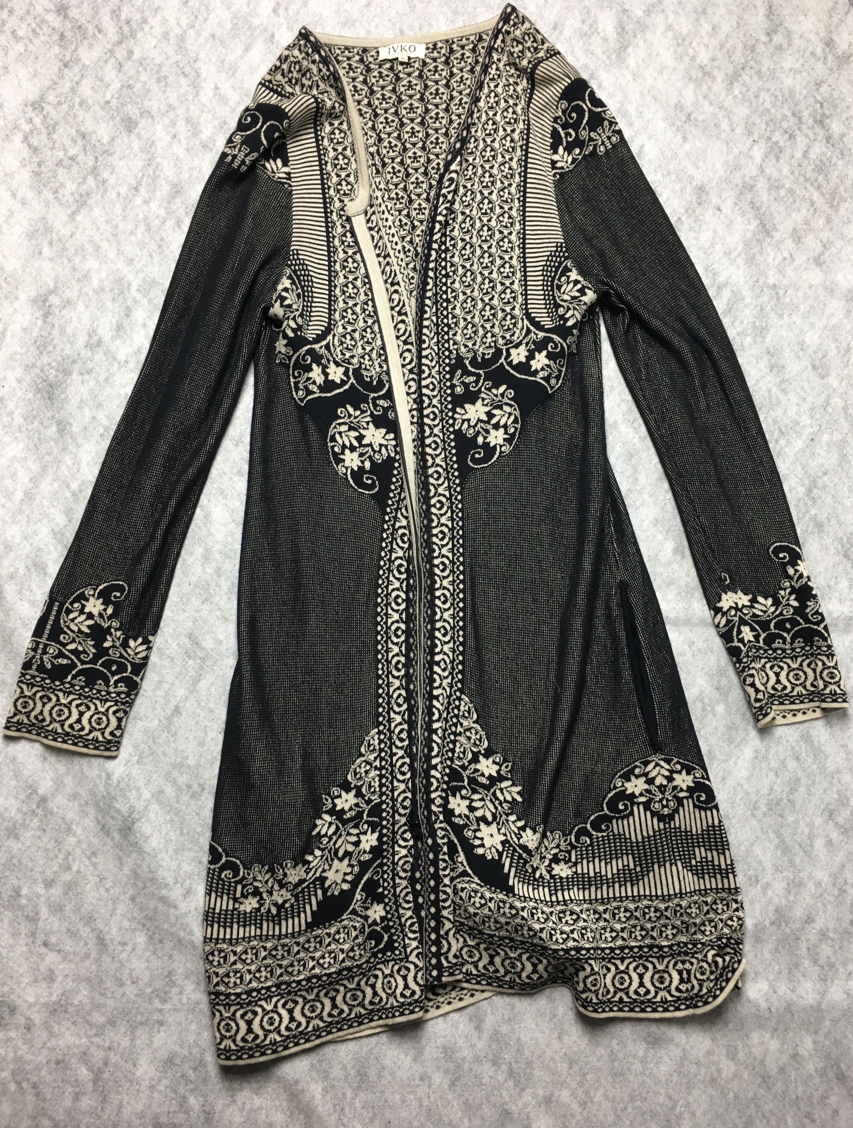 Other IVKO Ethnic Floral Long Knit Cardigan Size EU 40 Size L / US 10 / IT 46 - 5 Thumbnail