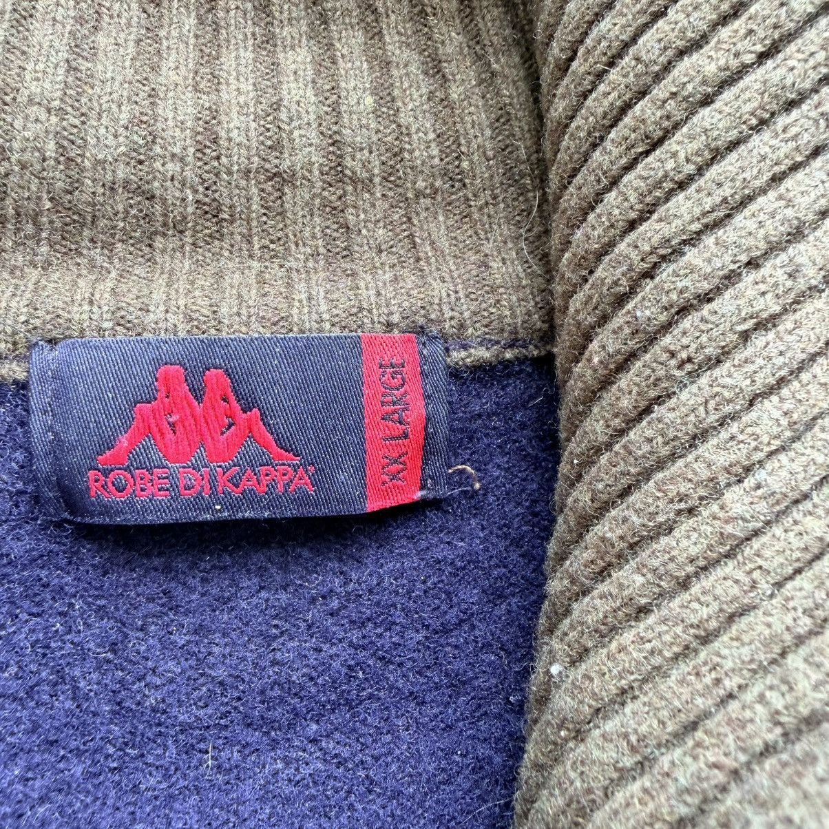 Kappa Vintage Robe Di Kappa Wool Sweater Zip Up Large Slim 80s Size US L / EU 52-54 / 3 - 5 Thumbnail
