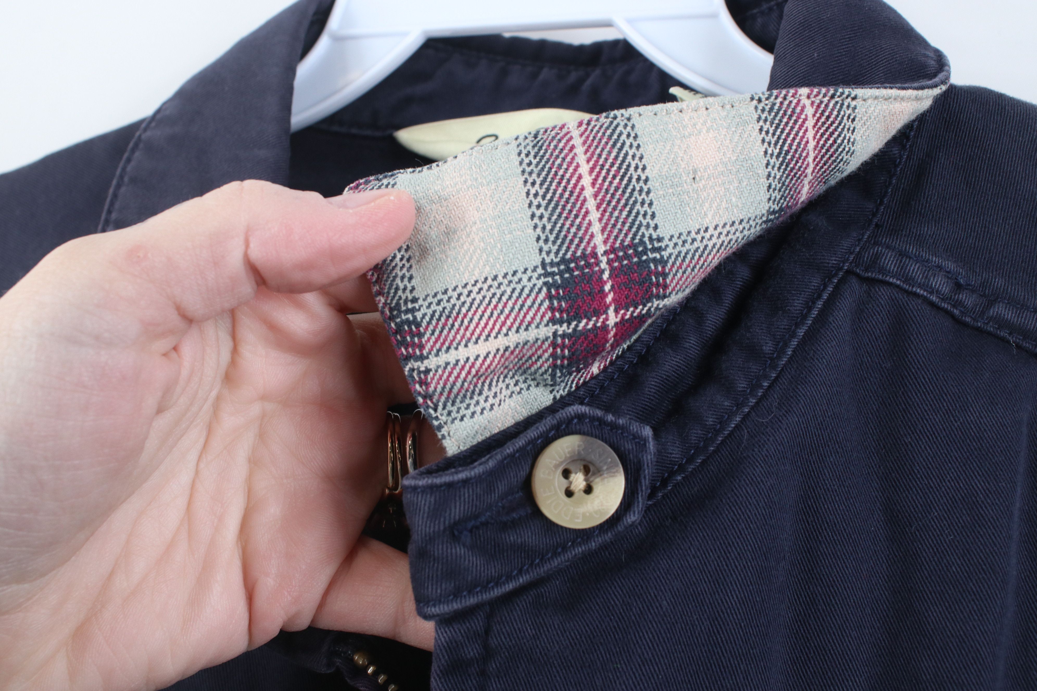 Eddie Bauer Vintage 90s Eddie Bauer Cotton Twill Bomber Jacket Navy Blue Size US M / EU 48-50 / 2 - 13 Thumbnail