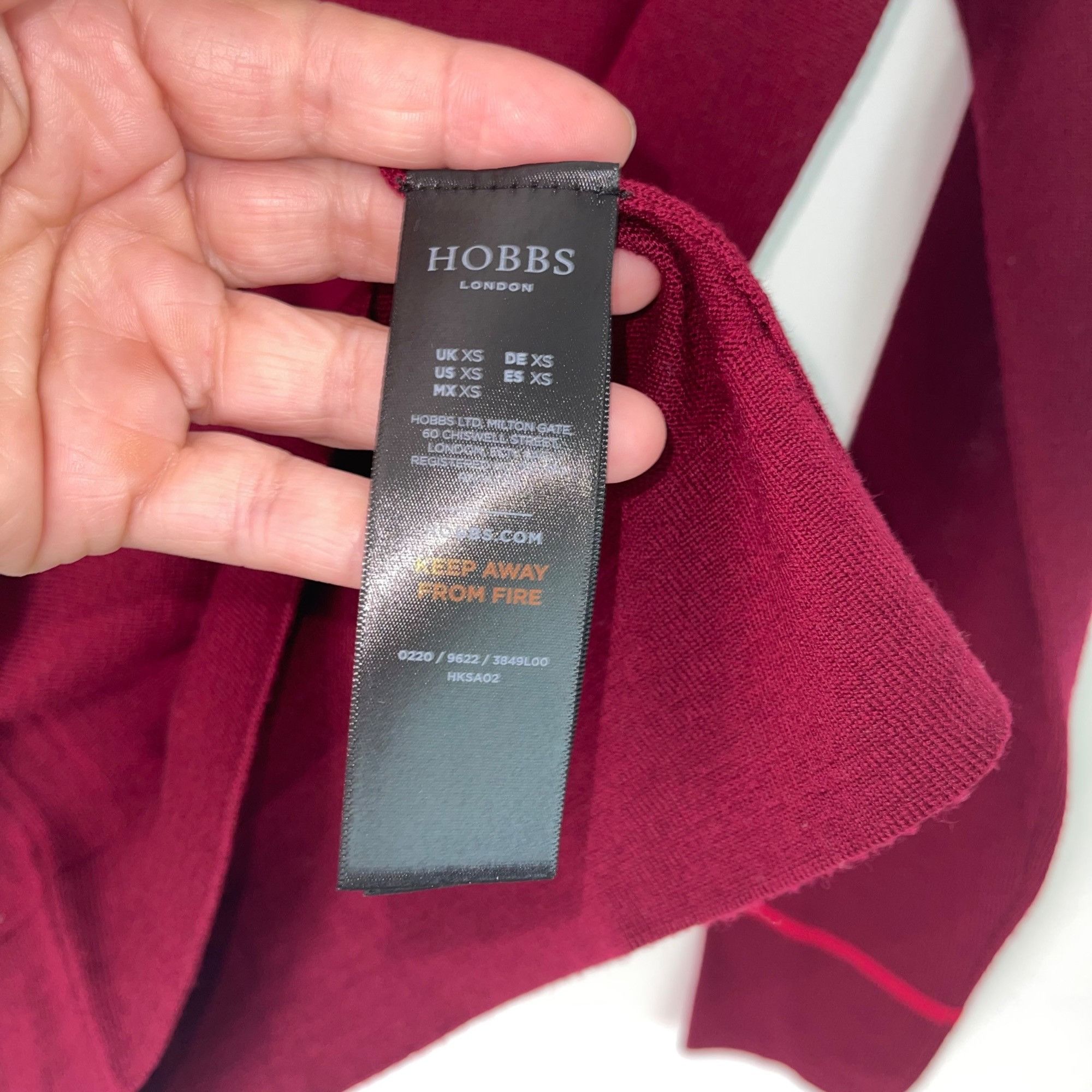 Hobbs London Hobbs London Womens Sweater Size XS Red Nicole Size XS / US 0-2 / IT 36-38 - 5 Thumbnail