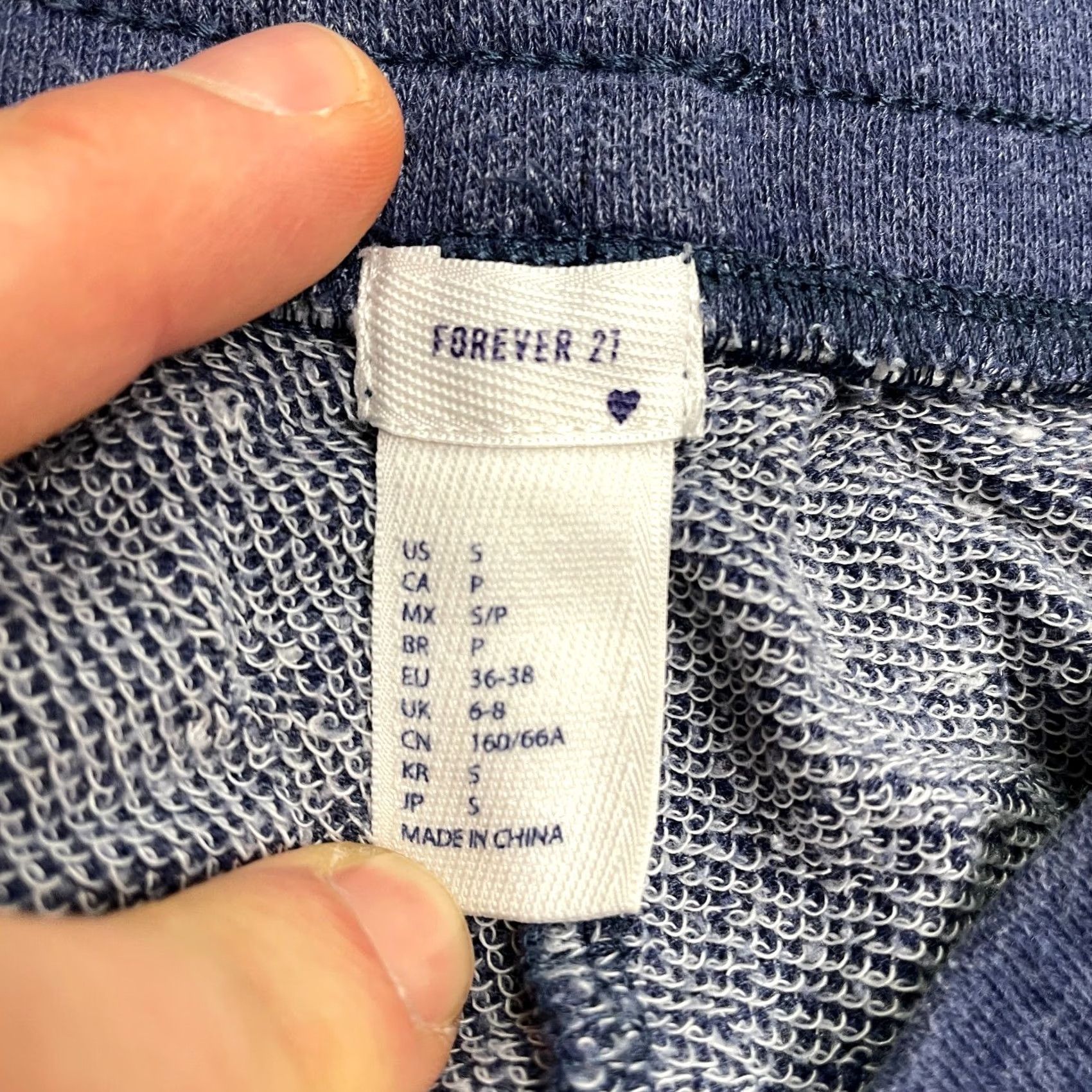 Forever 21 FOREVER 21 Sweatpants Jogger Womens Small Blue Elastic Waist Pockets Casual 26x27 Adult? Adult Small? Size 28" / US 6 / IT 42 - 5 Thumbnail