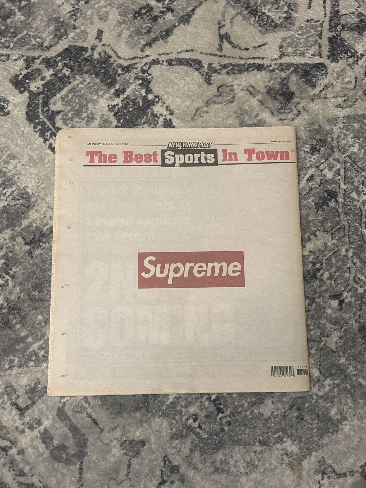 New York Post × Supreme Supreme Newspaper New York Post Size ONE SIZE - 2 Thumbnail