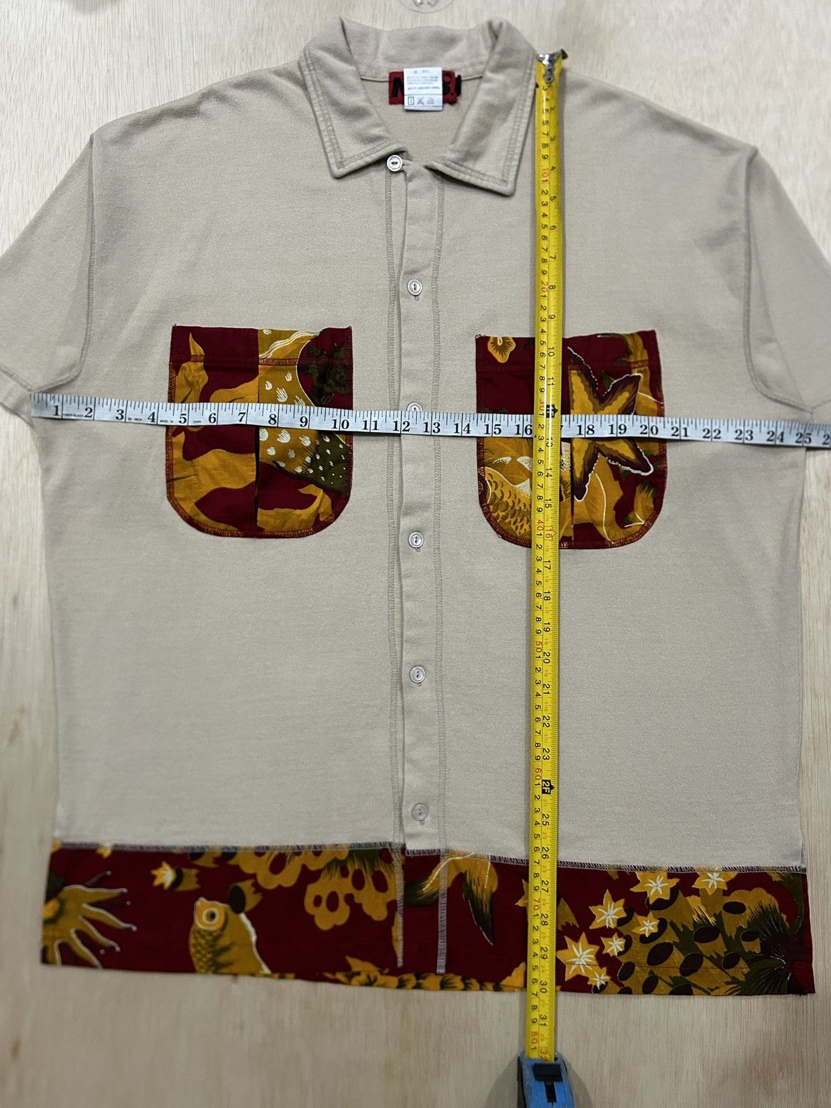 If Six Was Nine × Japanese Brand × Le Grande Bleu (L.G.B.) Vintage NAB Japan Mix Graphics Button Ups Size US L / EU 52-54 / 3 - 8 Thumbnail