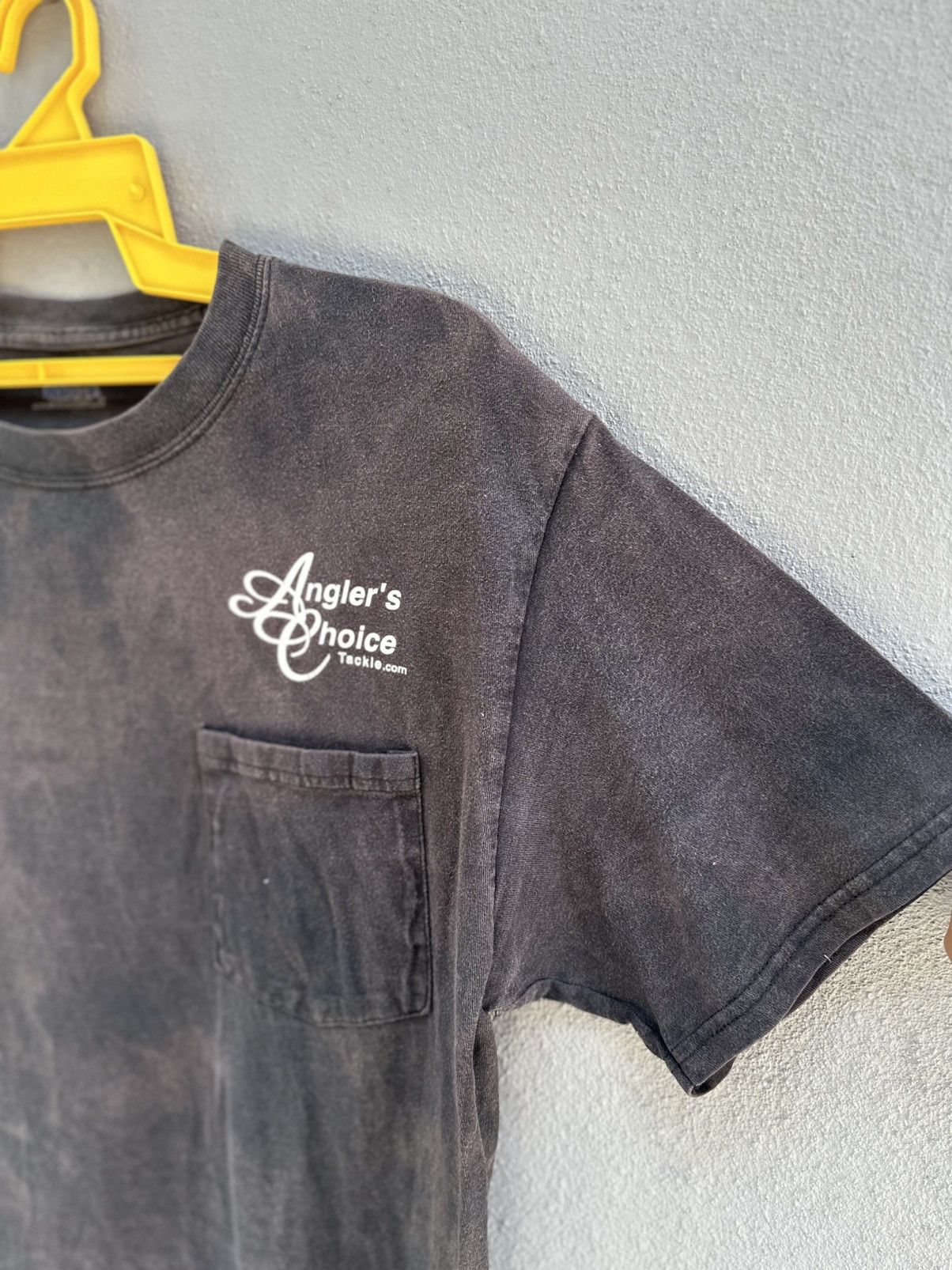 Hanes Thrashed Vintage Bad To The Bone Pocket Sun Faded Grunge Tee Size US M / EU 48-50 / 2 - 10 Thumbnail