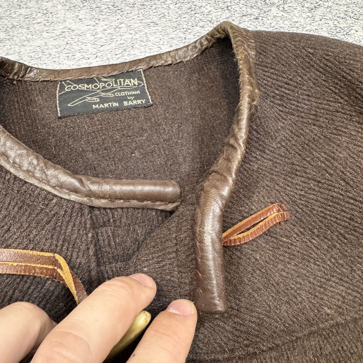 Designer × Vintage Martin Barry Handmade Wool Duffle Coat England Size S Size US S / EU 44-46 / 1 - 9 Thumbnail
