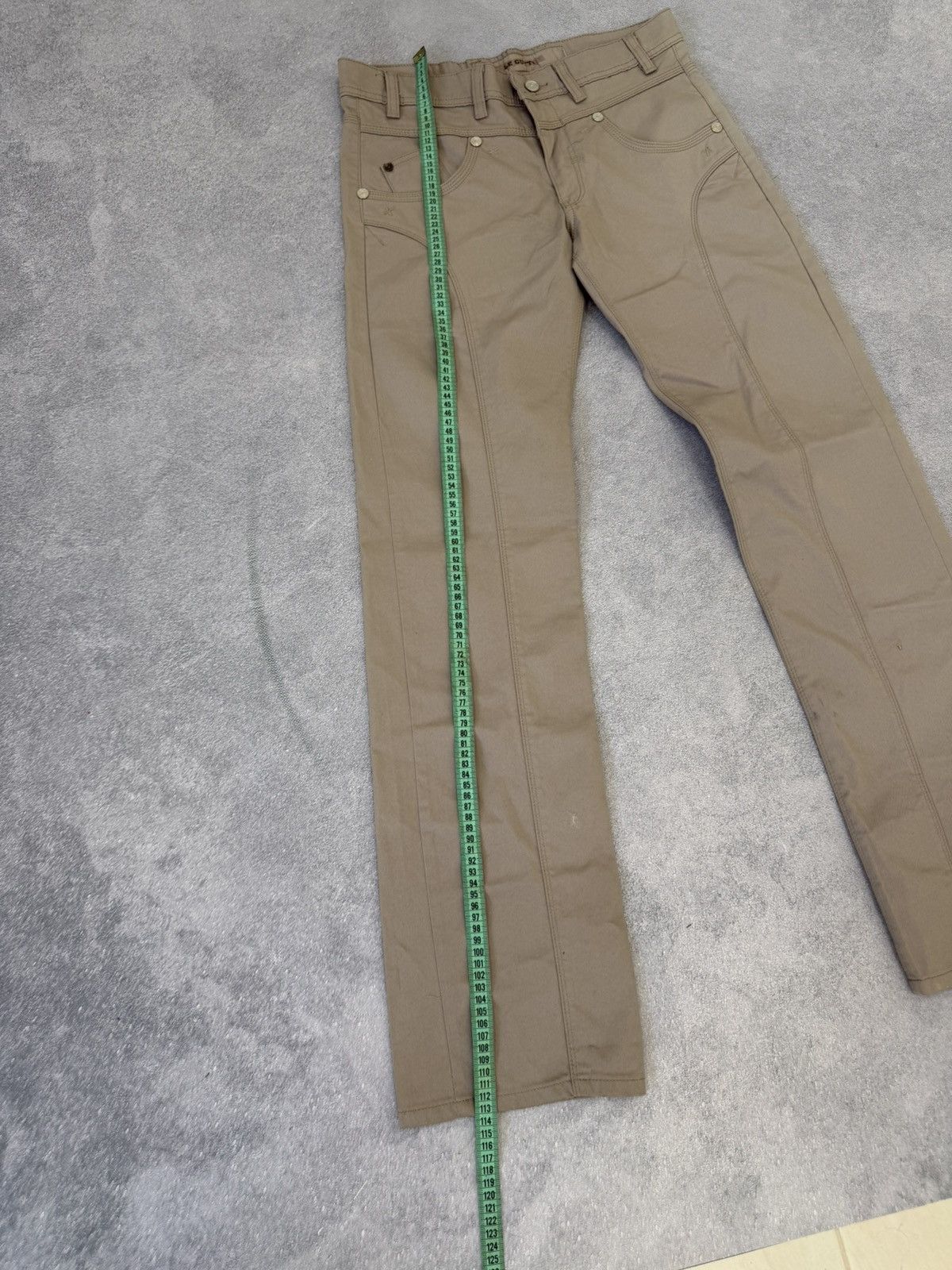 Japanese Brand Vintage Streetwear Flared Bootcut Baggy Beige Y2K Jeans Size US 30 / EU 46 - 14 Thumbnail
