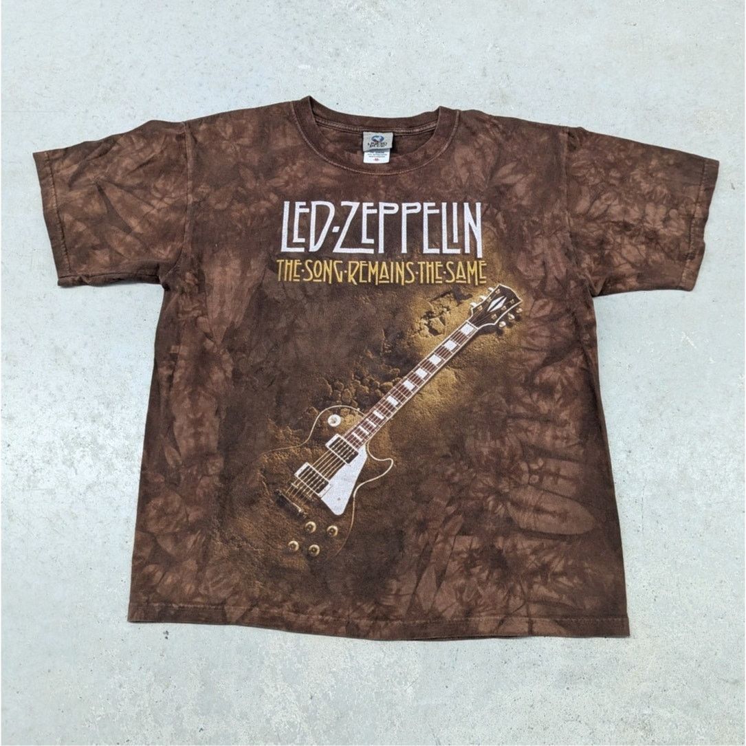 Band Tees × Liquid Blue × Vintage Y2K Led Zeppelin The Song Remains the Same Liquid Blue Shirt Size US M / EU 48-50 / 2 - 1 Thumbnail