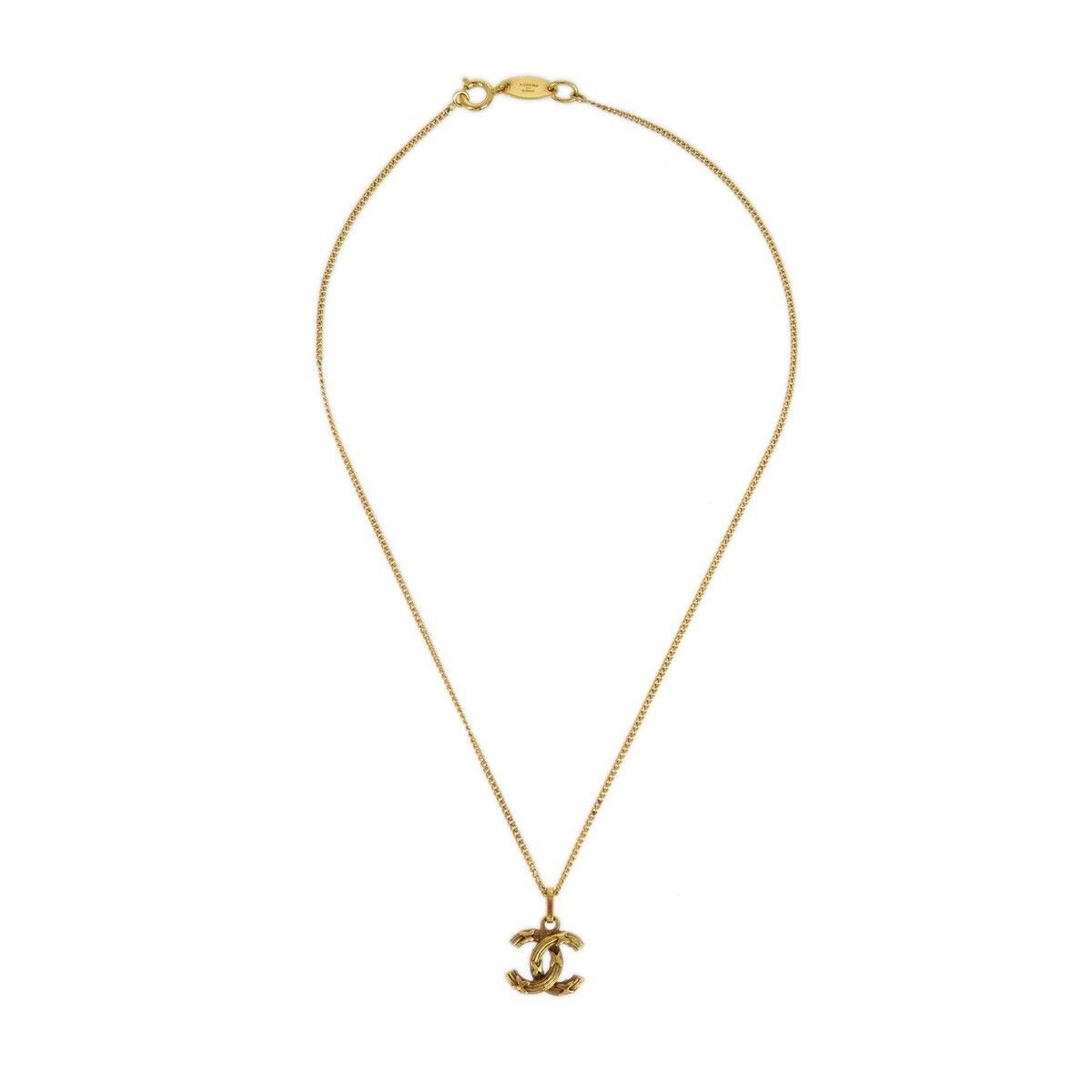 Chanel Chanel CC Logo Pendant Necklace Metal Size ONE SIZE - 1 Thumbnail