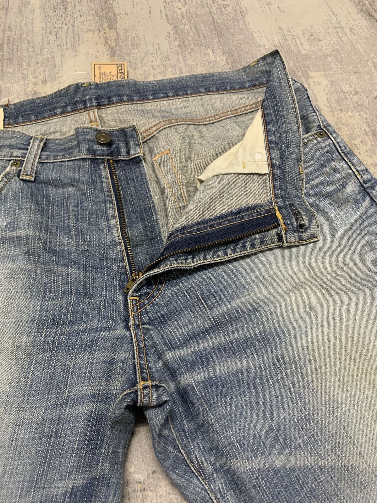 Edwin Vintage Edwin Distressed Baggy Jeans W37x29.5 Size US 37 - 5 Thumbnail