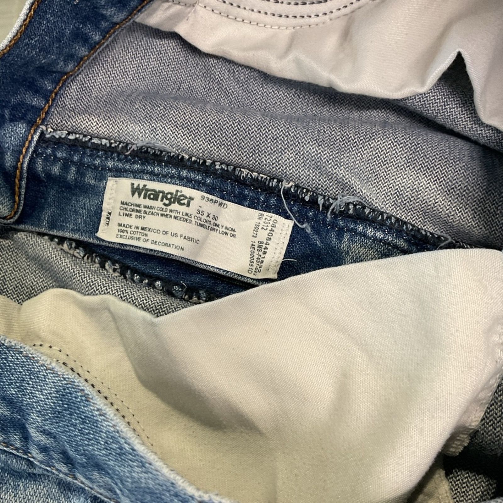 Wrangler Vintage 90s Wrangler jeans Size US 36 / EU 52 - 4 Thumbnail