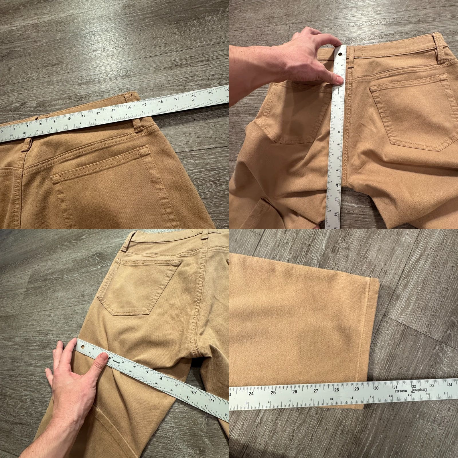 Frame FRAME Jeans Slim Straight 29 Beige Denim Cotton L'Homme 29x29 Adult Mens Jeans Size US 29 - 8 Thumbnail