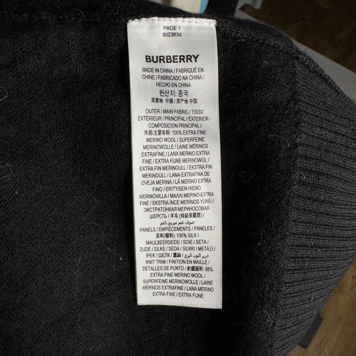 Burberry Burberry Merino Wool Printed Sweater Size XS / US 0-2 / IT 36-38 - 5 Thumbnail