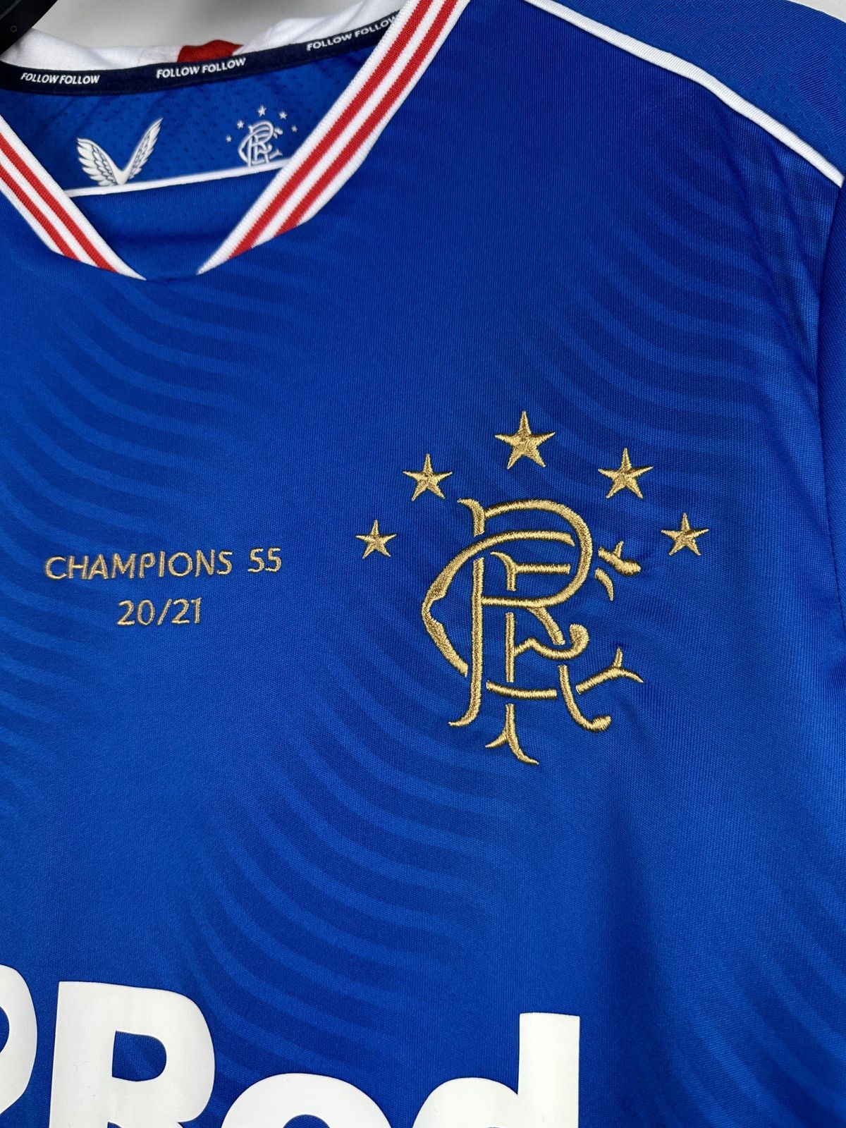 Other 20/21 Rangers Glasgow Castore Home Soccer Jersey Size US S / EU 44-46 / 1 - 7 Thumbnail
