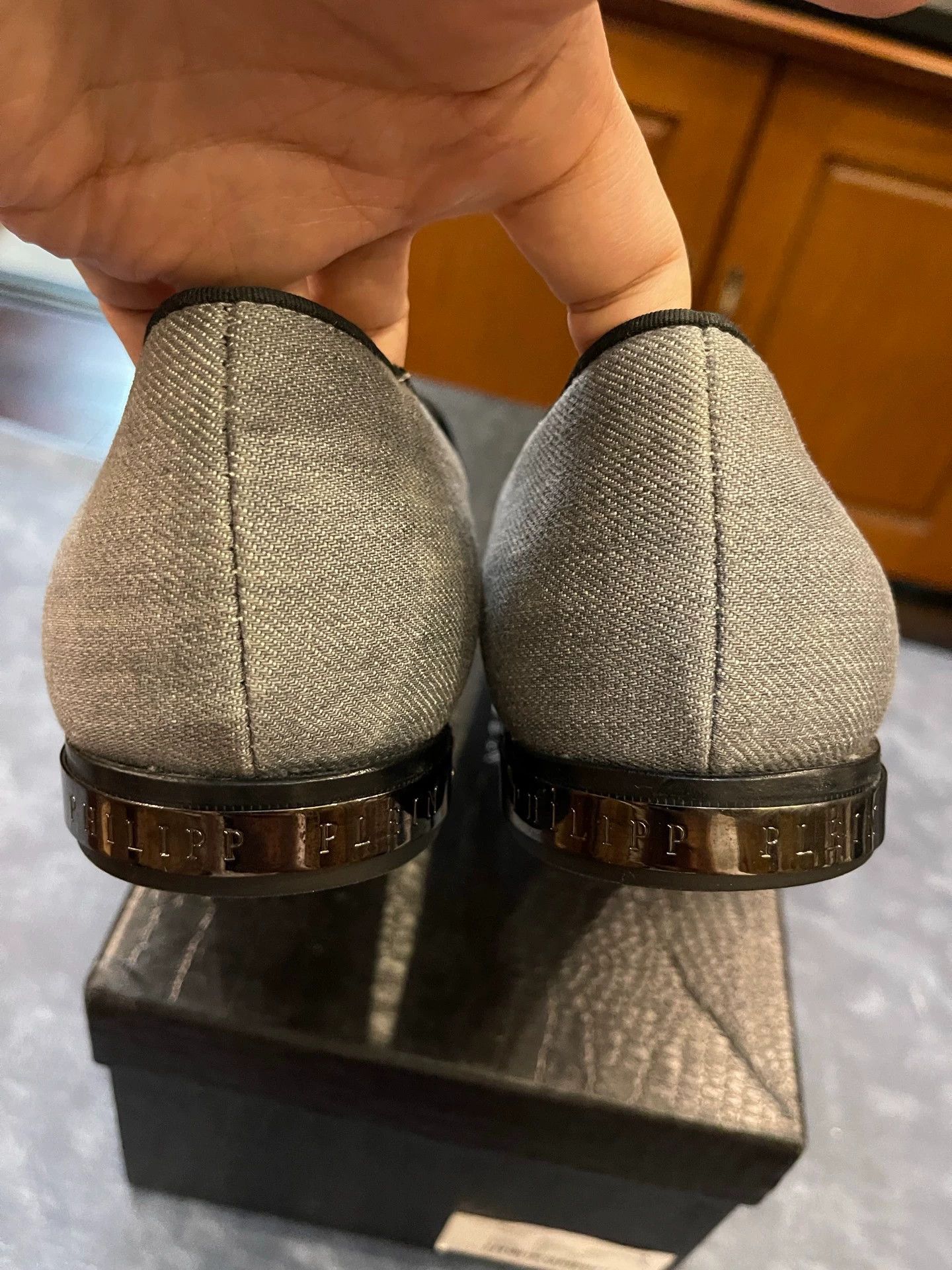 Philipp Plein Philipp Plein Woven Denim Skull Leather Shoes 41 Size US 9.5 / IT 39.5 - 5 Thumbnail