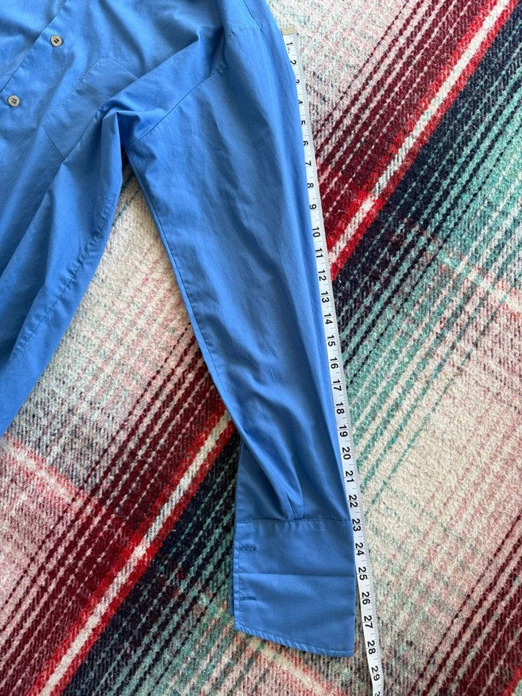 Vintage Vintage National Shirt Shops Blue Casual Button Down Shirt M Size US M / EU 48-50 / 2 - 7 Thumbnail