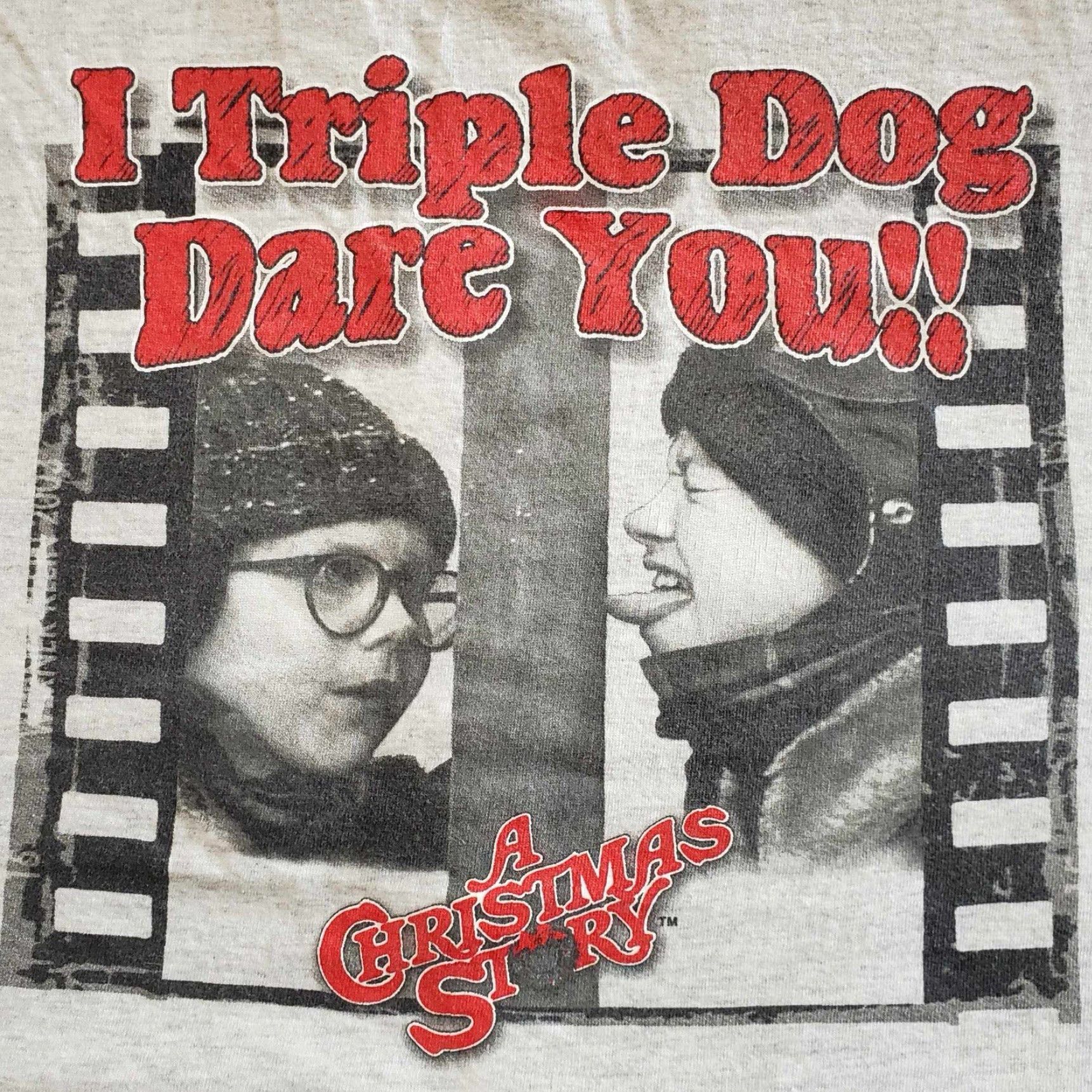 Delta VINTAGE A Christmas Story T Shirt Mens XL Gray 90s Movie Christmas T-Shirt Mens XL (Big & Tall) Size US XL / EU 56 / 4 - 2 Thumbnail