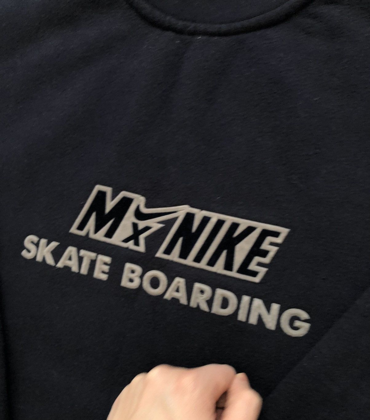 Nike × Vintage Sweatshirt Nike Skate Boarding spellout vintage 90’s Size US XL / EU 56 / 4 - 3 Thumbnail