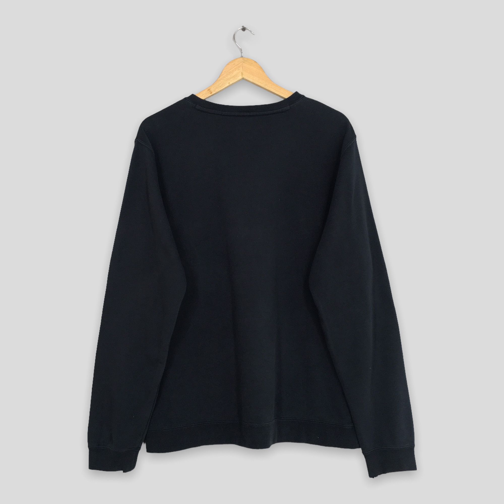 Nike × Vintage Vintage Y2K Nike Swoosh Black Sweatshirt XXLarge Size US XXL / EU 58 / 5 - 7 Thumbnail